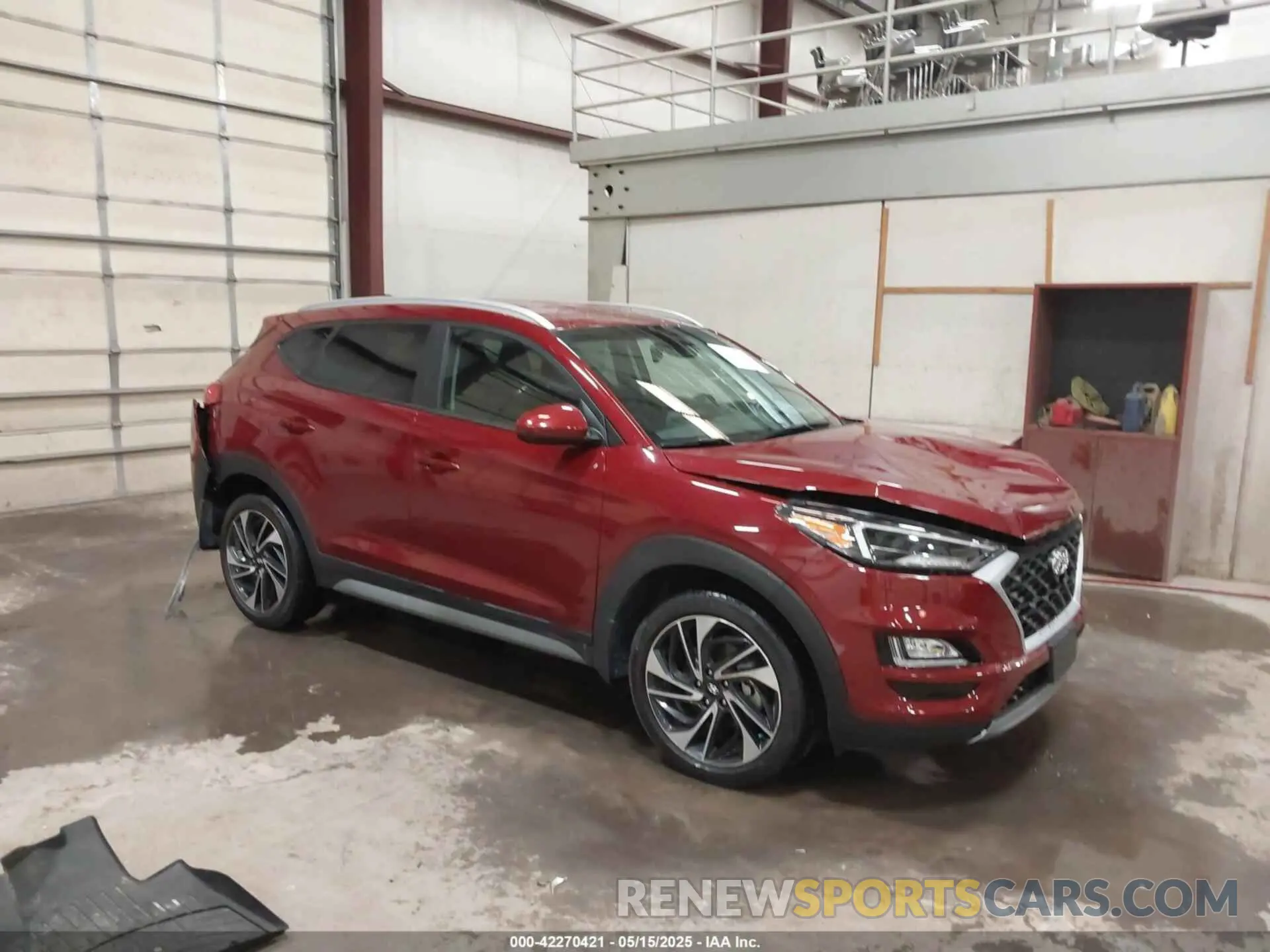 1 Photograph of a damaged car KM8J3CAL8KU848771 HYUNDAI TUCSON 2019