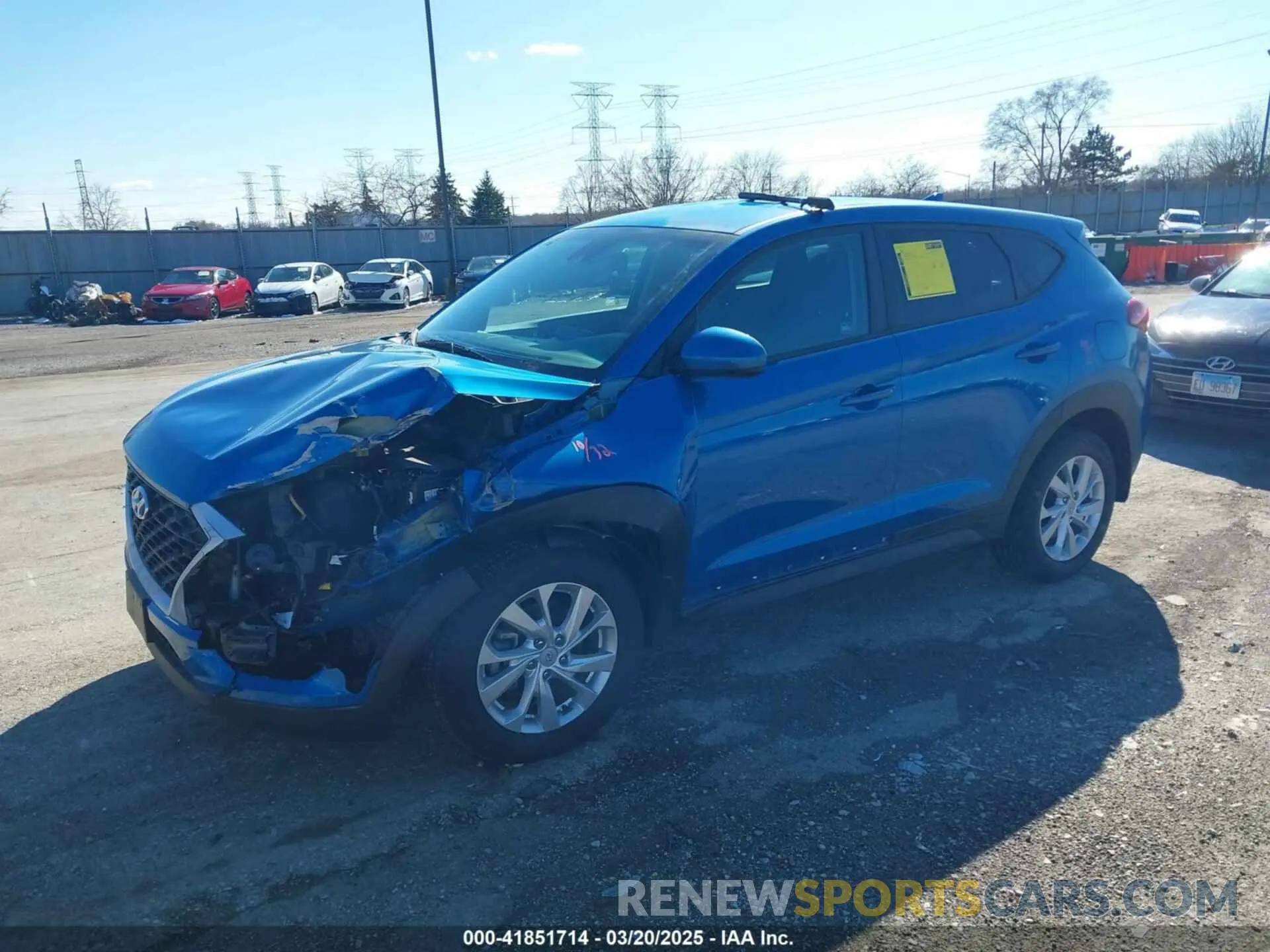 2 Фотография поврежденного автомобиля KM8J23A42LU135653 HYUNDAI TUCSON 2020