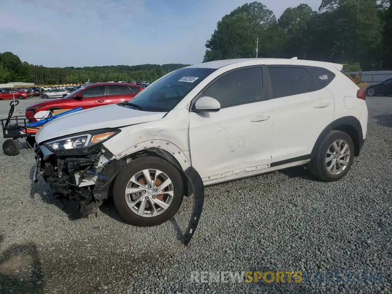 1 Photograph of a damaged car KM8J23A43LU092702 HYUNDAI TUCSON 2020