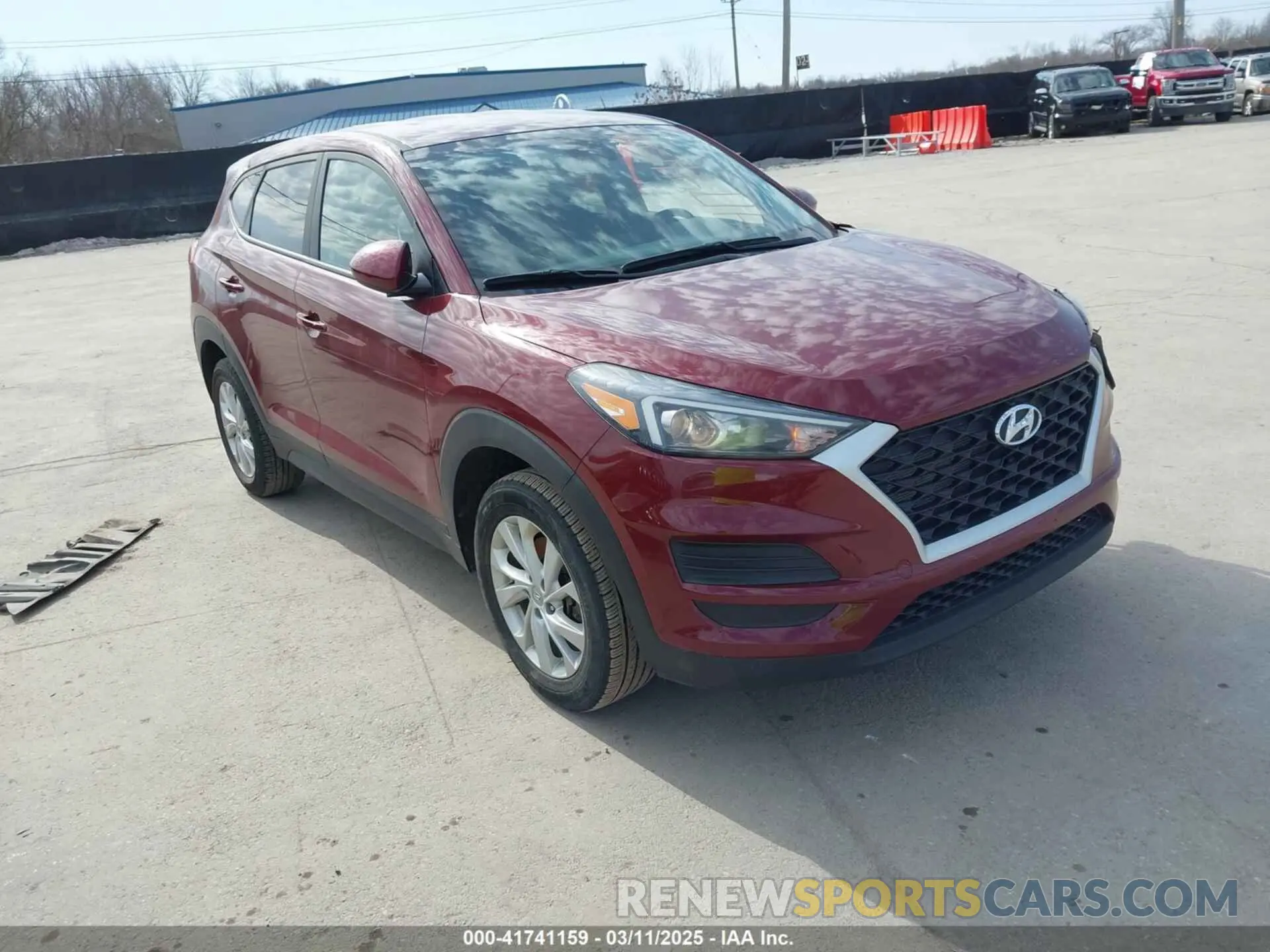1 Photograph of a damaged car KM8J23A44LU166774 HYUNDAI TUCSON 2020