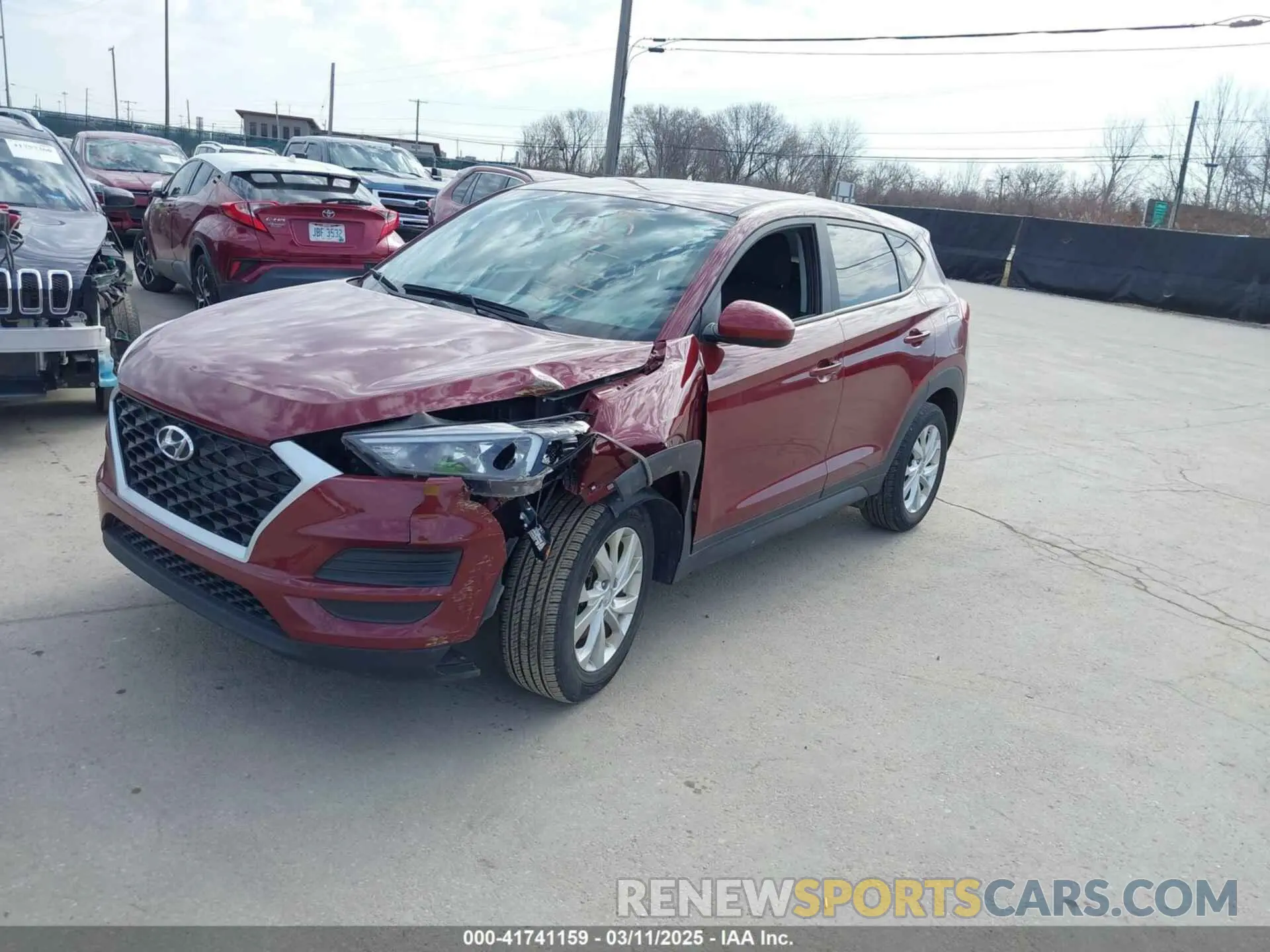 2 Photograph of a damaged car KM8J23A44LU166774 HYUNDAI TUCSON 2020