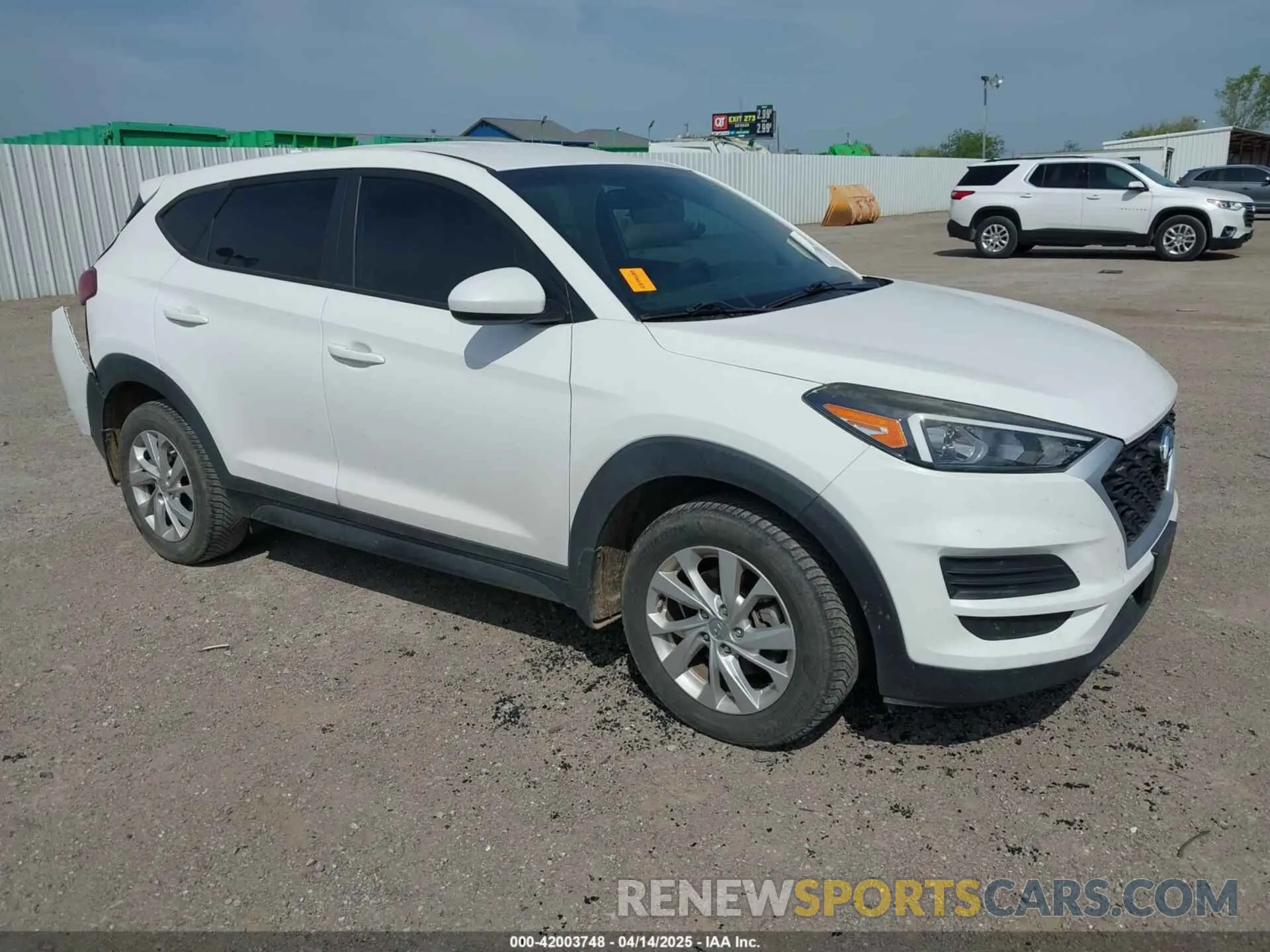 1 Photograph of a damaged car KM8J23A46LU077885 HYUNDAI TUCSON 2020