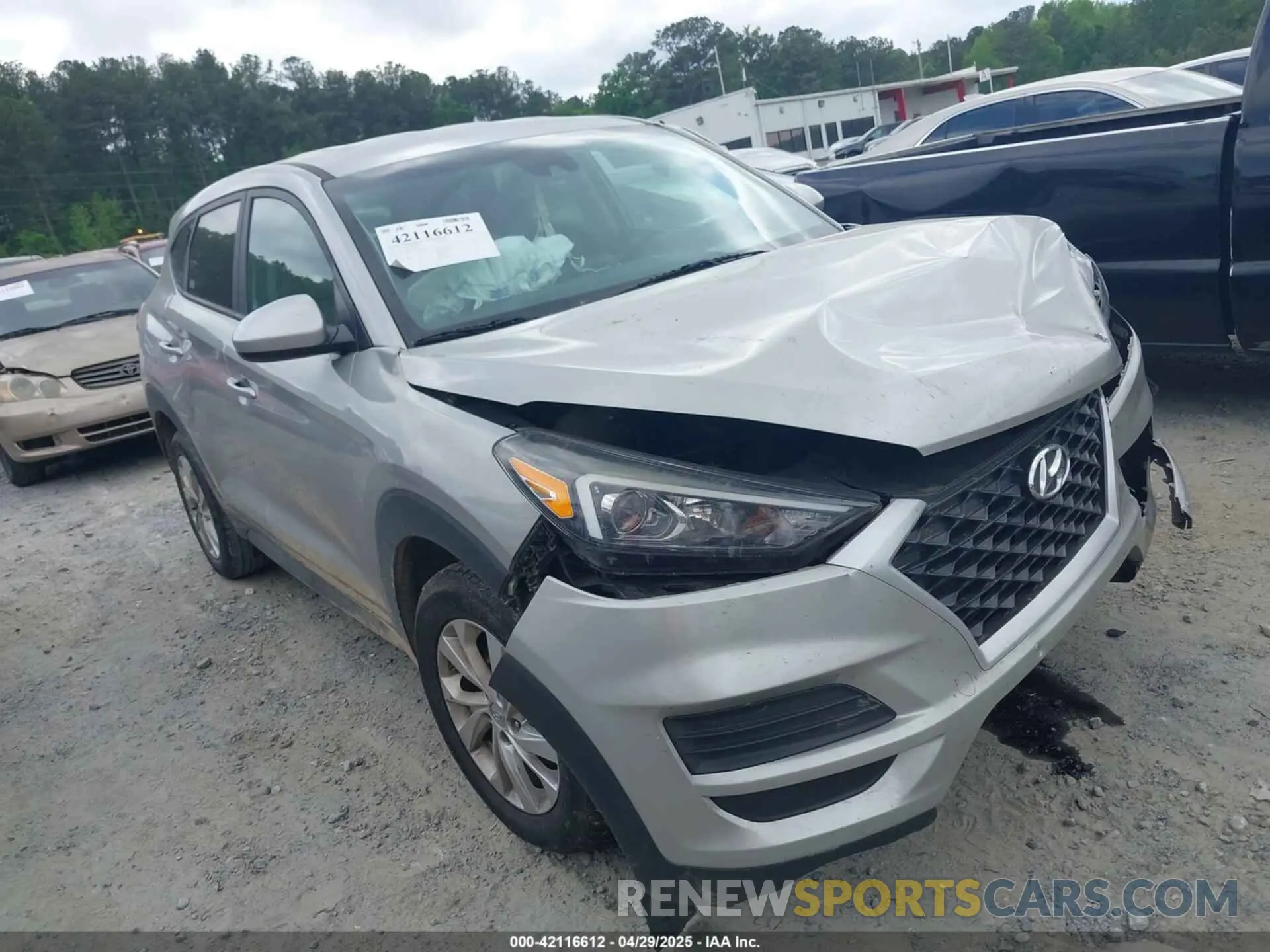 1 Photograph of a damaged car KM8J2CA40LU175326 HYUNDAI TUCSON 2020
