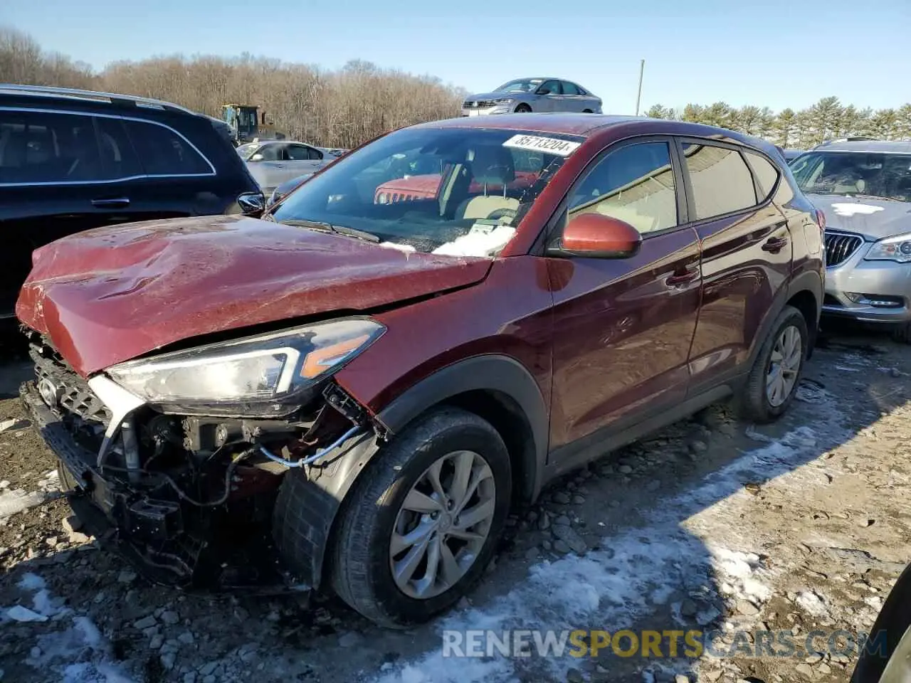 1 Photograph of a damaged car KM8J2CA44LU253543 HYUNDAI TUCSON 2020