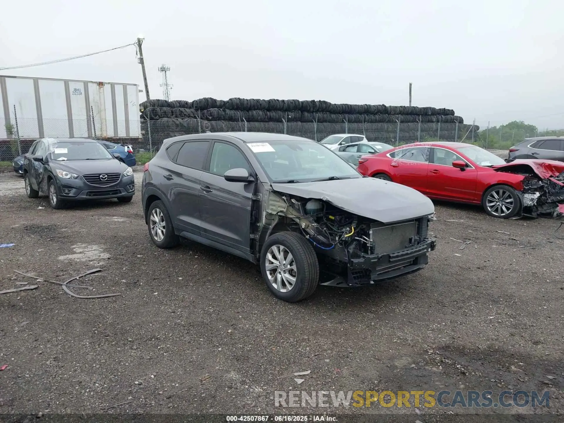 1 Photograph of a damaged car KM8J2CA45LU161342 HYUNDAI TUCSON 2020