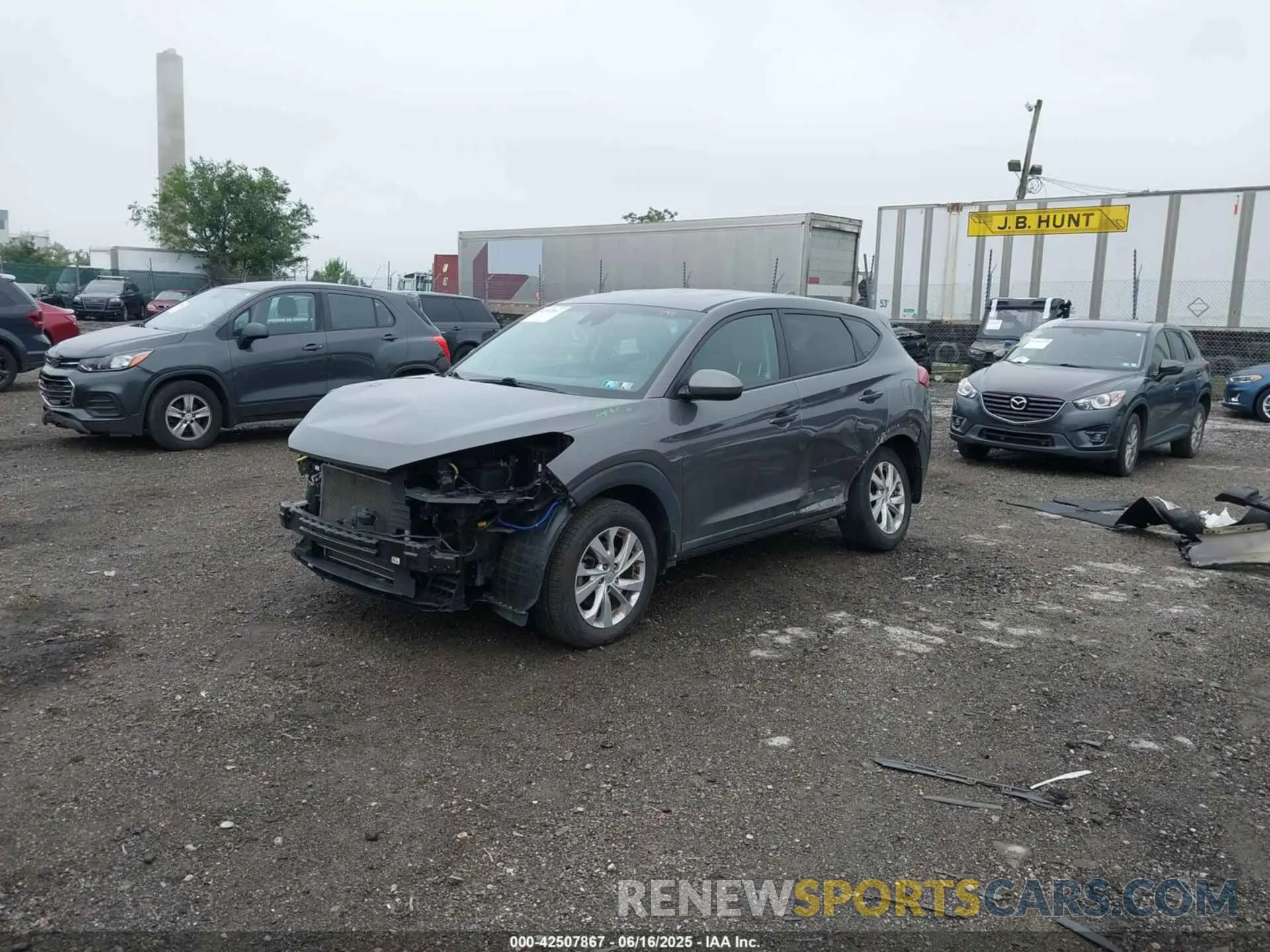 2 Photograph of a damaged car KM8J2CA45LU161342 HYUNDAI TUCSON 2020