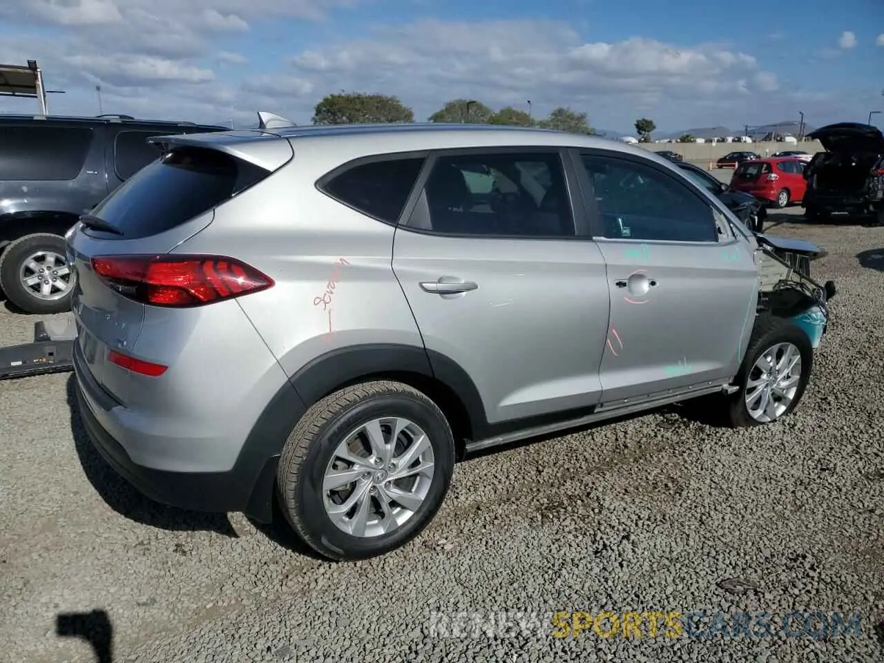 3 Photograph of a damaged car KM8J2CA49LU278096 HYUNDAI TUCSON 2020
