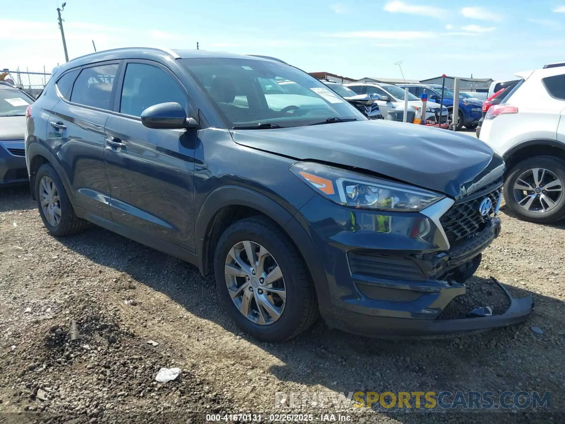 1 Photograph of a damaged car KM8J33A40LU273527 HYUNDAI TUCSON 2020