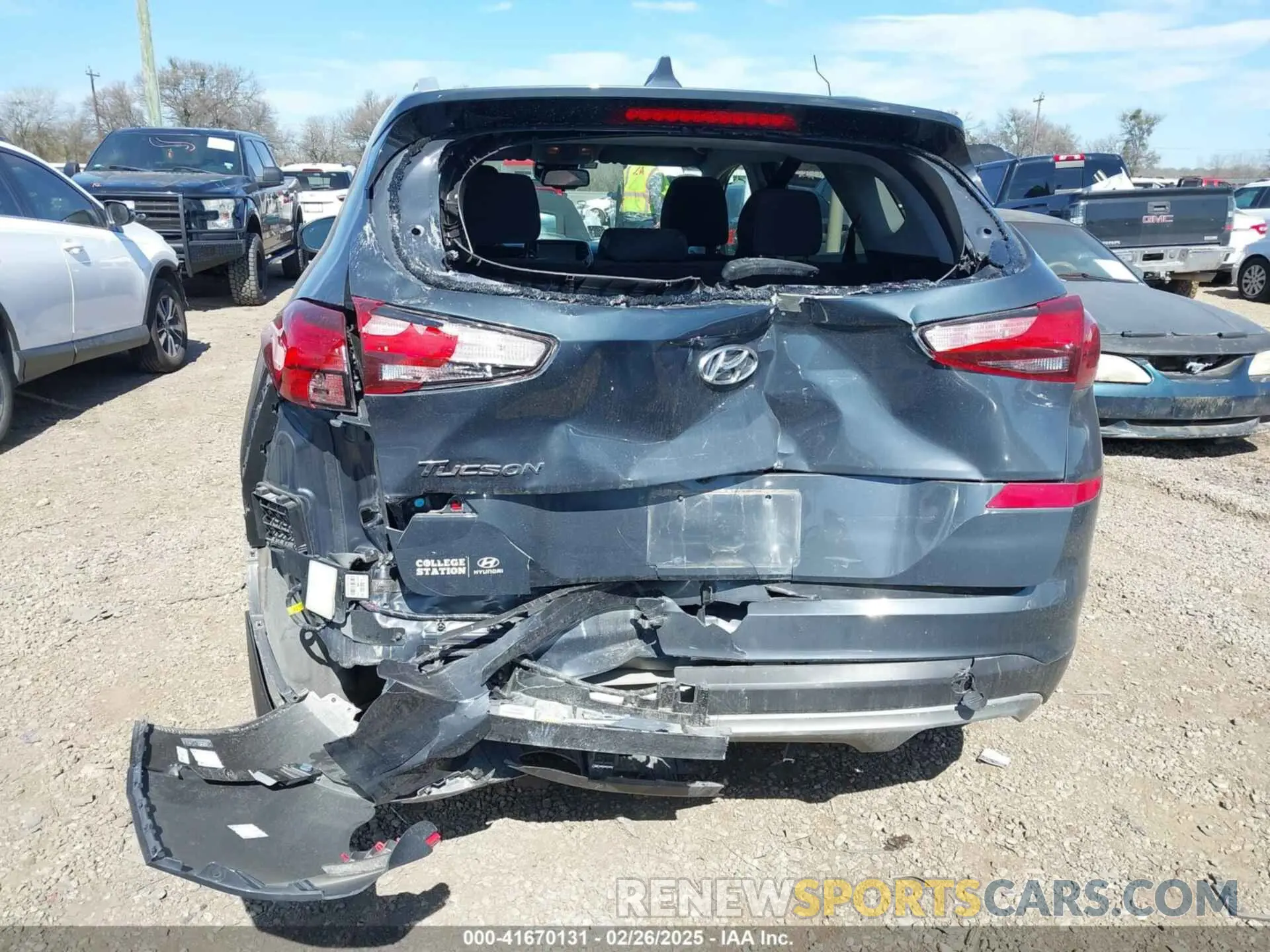 6 Photograph of a damaged car KM8J33A40LU273527 HYUNDAI TUCSON 2020