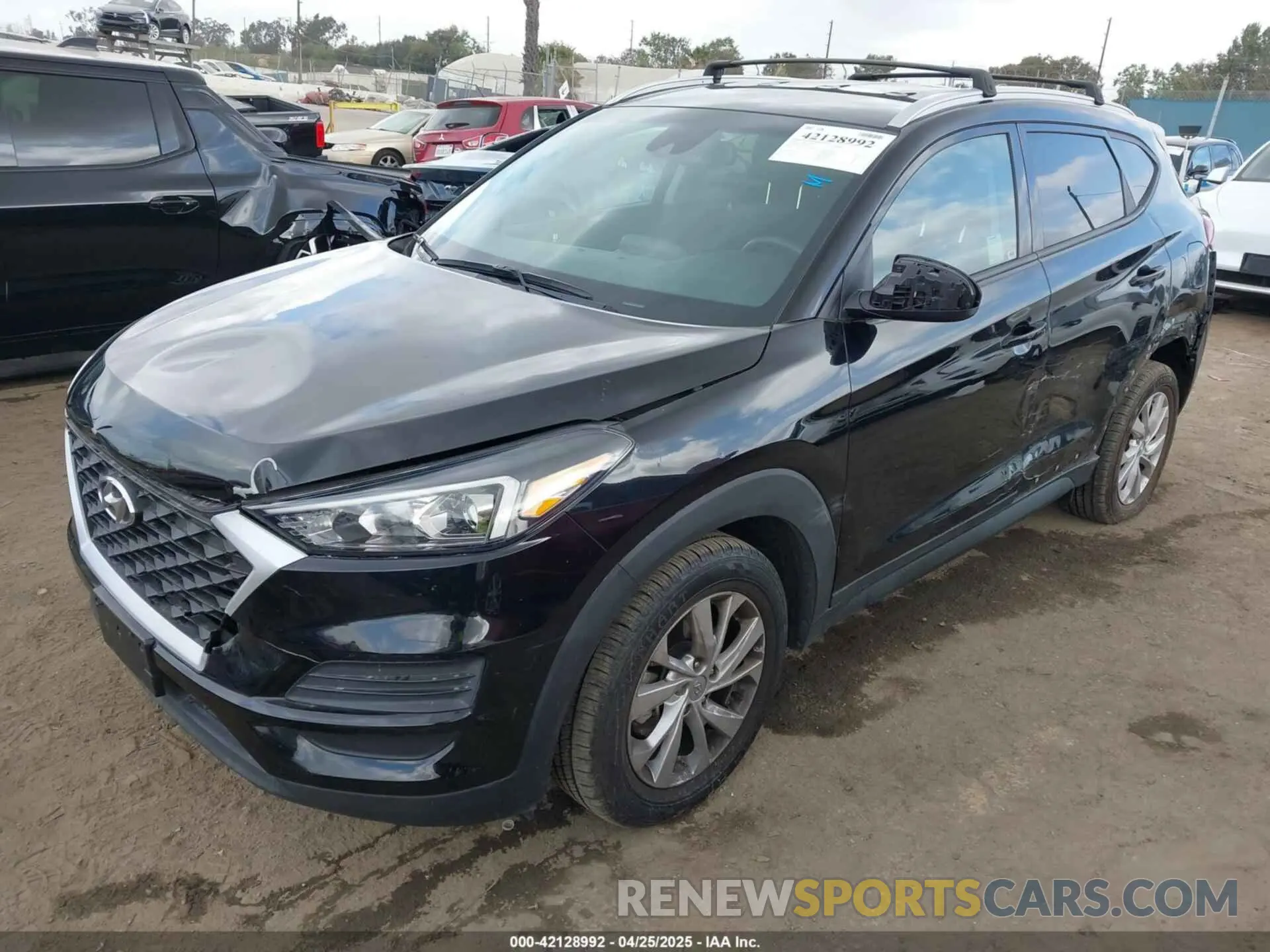 2 Фотография поврежденного автомобиля KM8J33A42LU141871 HYUNDAI TUCSON 2020