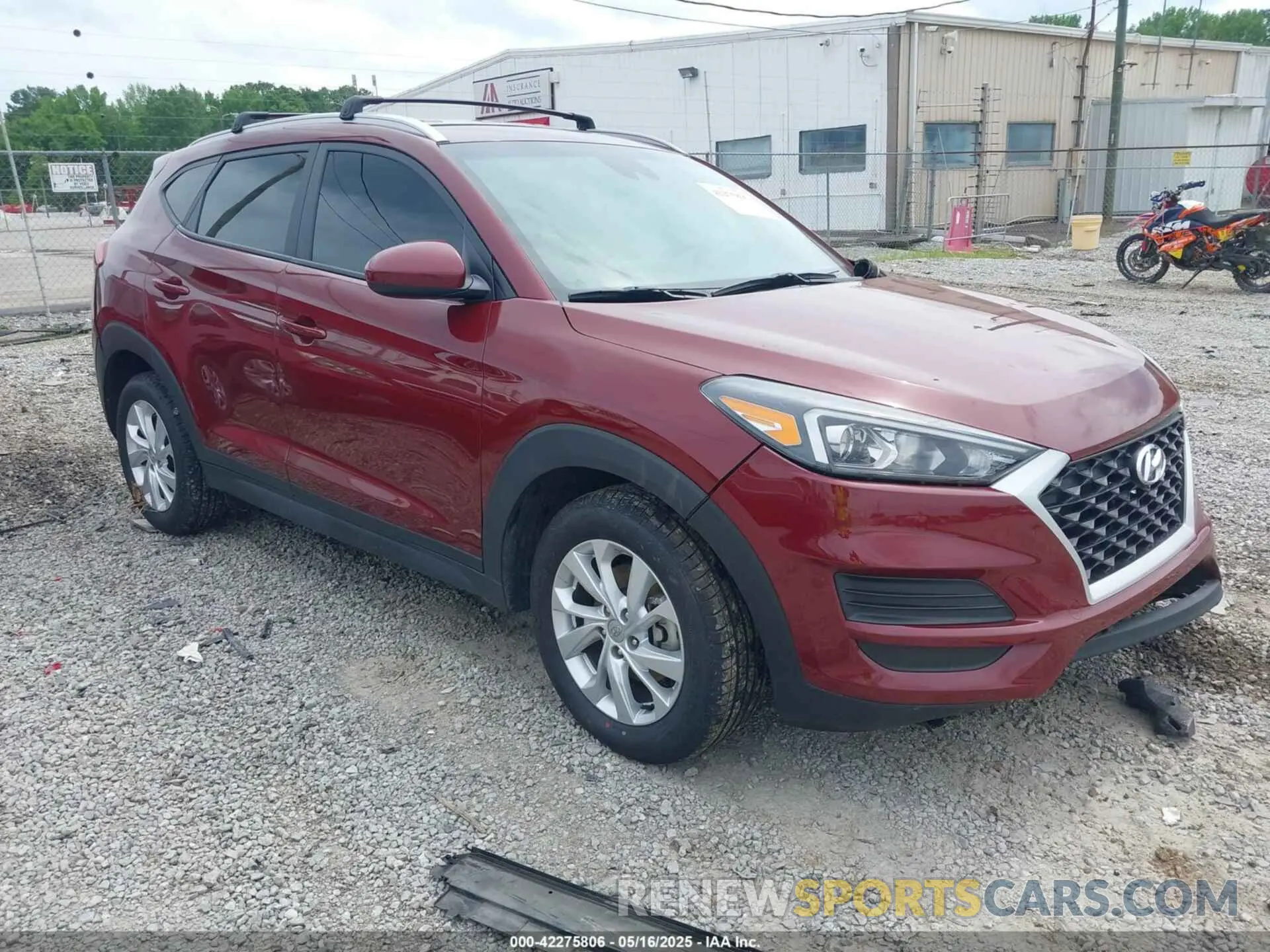 1 Photograph of a damaged car KM8J33A42LU196403 HYUNDAI TUCSON 2020