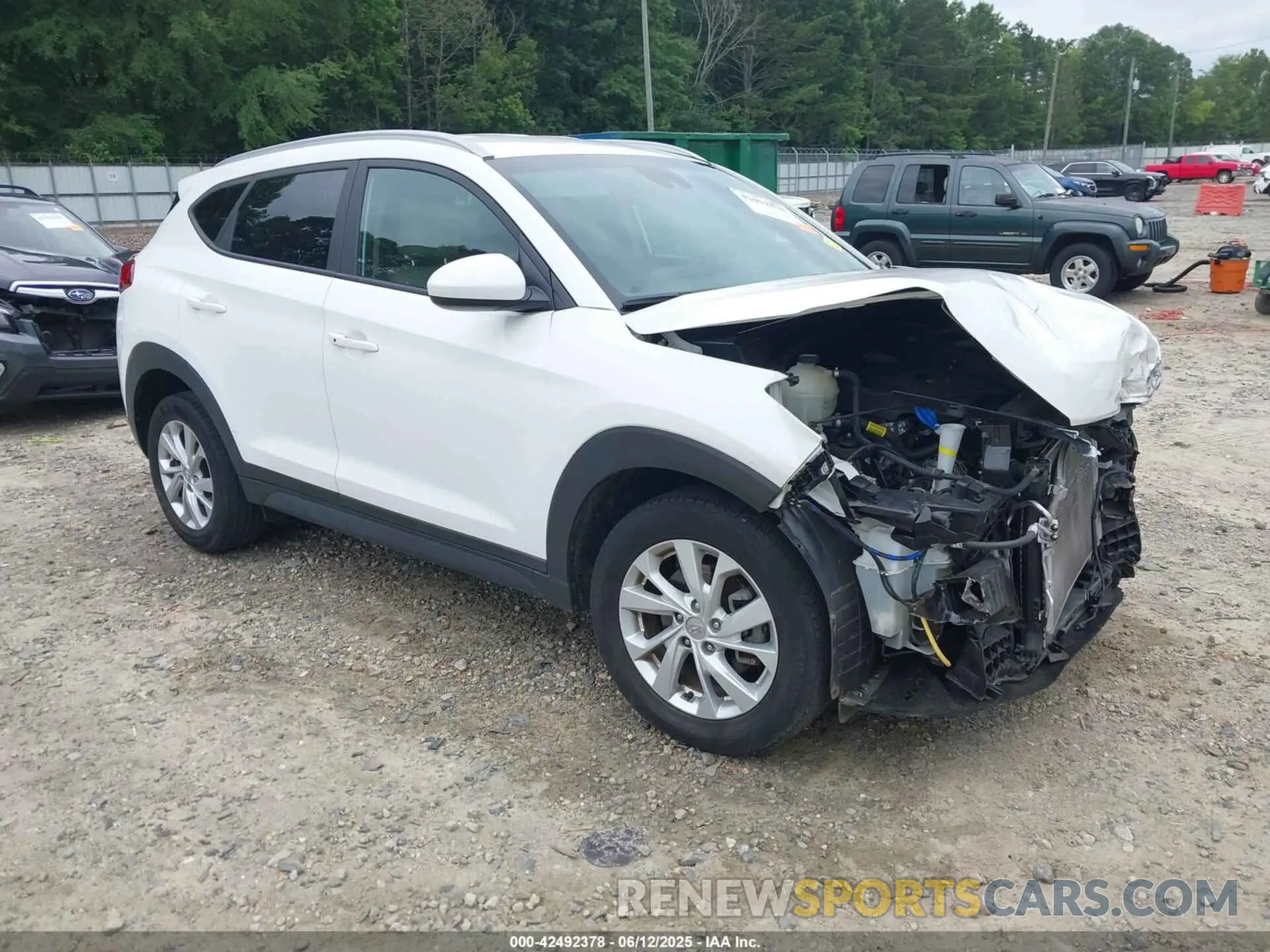 1 Photograph of a damaged car KM8J33A43LU112783 HYUNDAI TUCSON 2020
