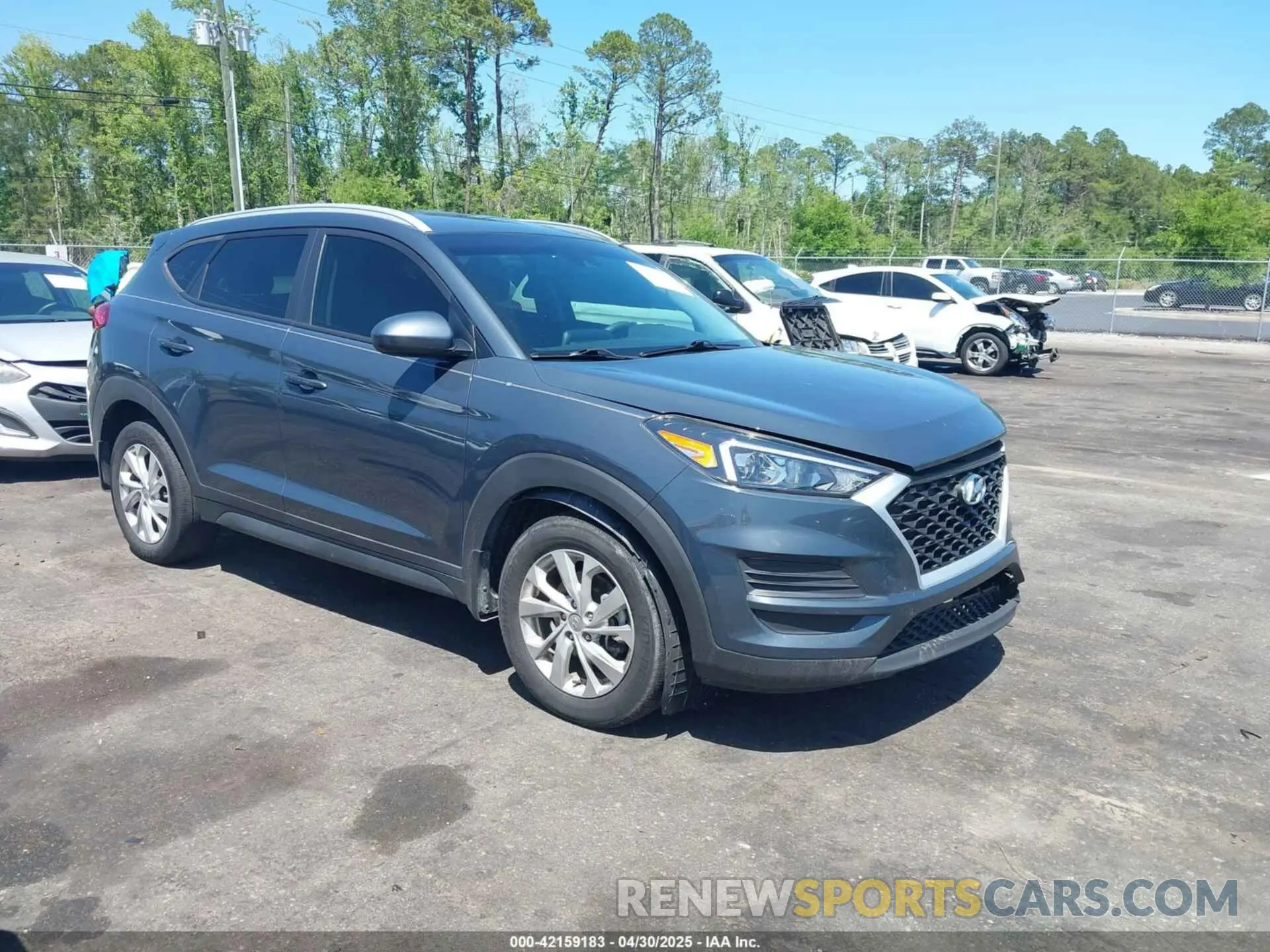 1 Photograph of a damaged car KM8J33A44LU192708 HYUNDAI TUCSON 2020
