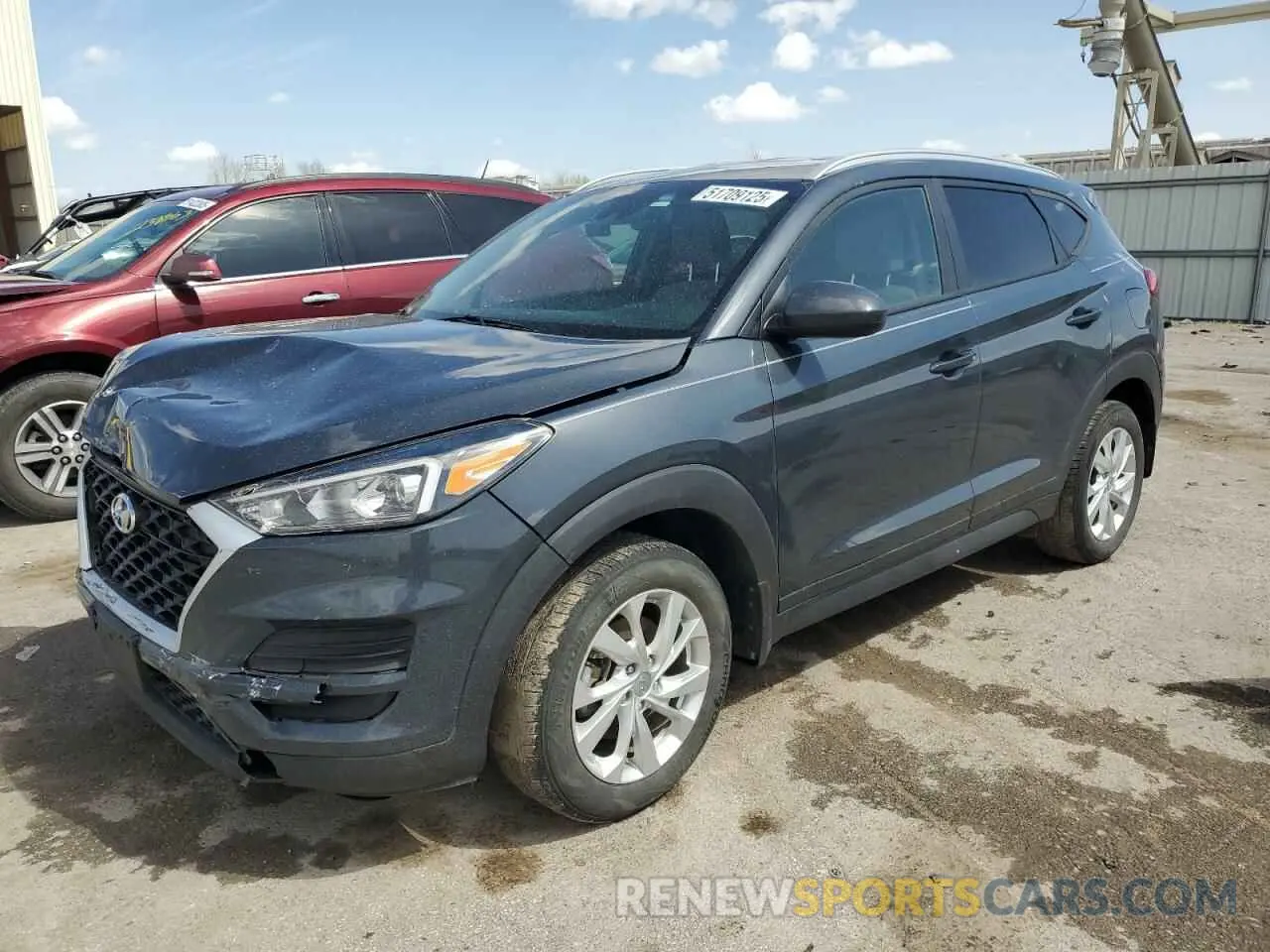 1 Photograph of a damaged car KM8J33A44LU268105 HYUNDAI TUCSON 2020
