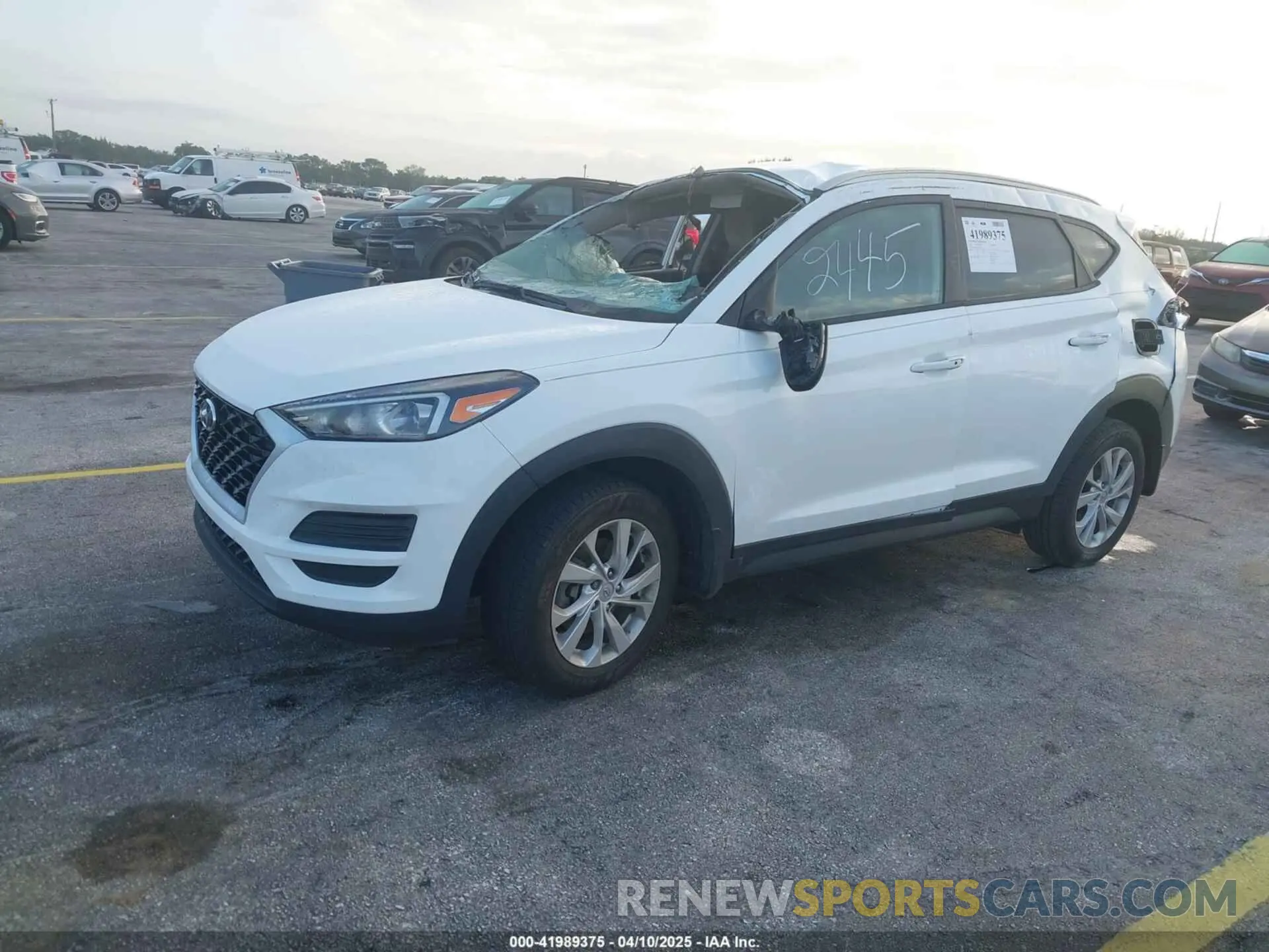 2 Photograph of a damaged car KM8J33A44LU272445 HYUNDAI TUCSON 2020