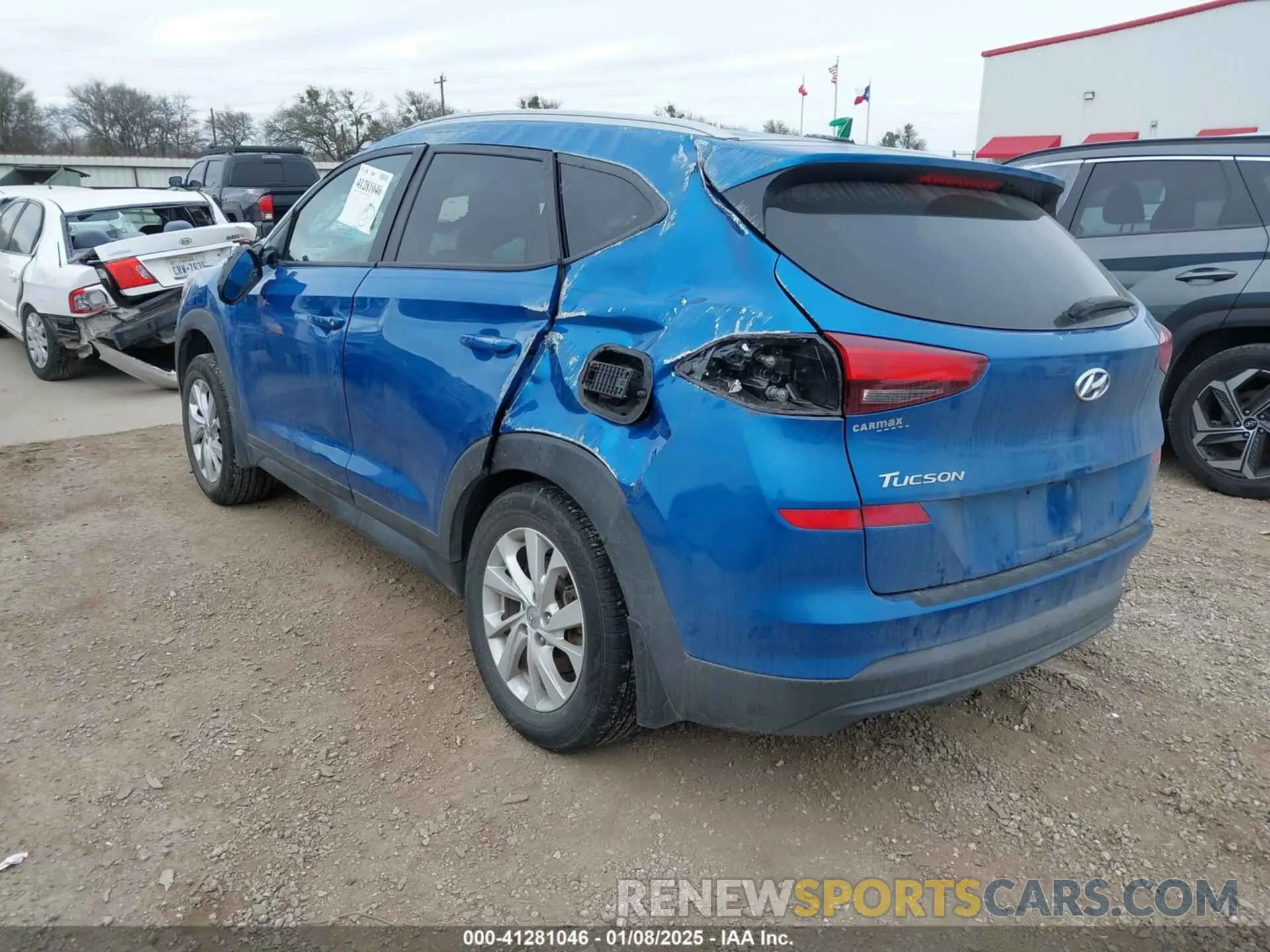 3 Фотография поврежденного автомобиля KM8J33A48LU089419 HYUNDAI TUCSON 2020