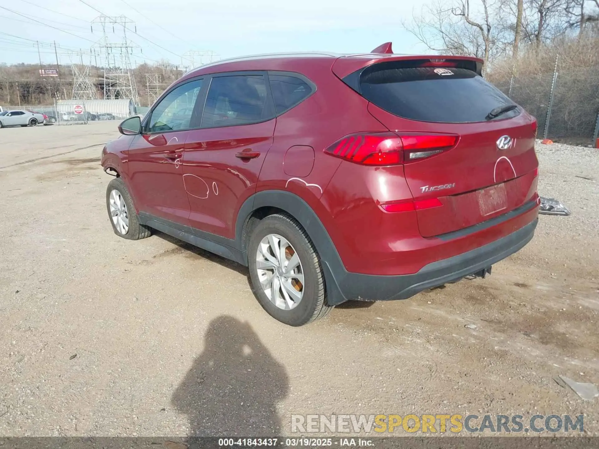 3 Photograph of a damaged car KM8J33A48LU097116 HYUNDAI TUCSON 2020