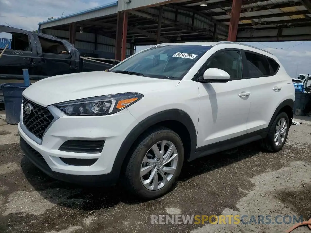 1 Photograph of a damaged car KM8J33A48LU102248 HYUNDAI TUCSON 2020