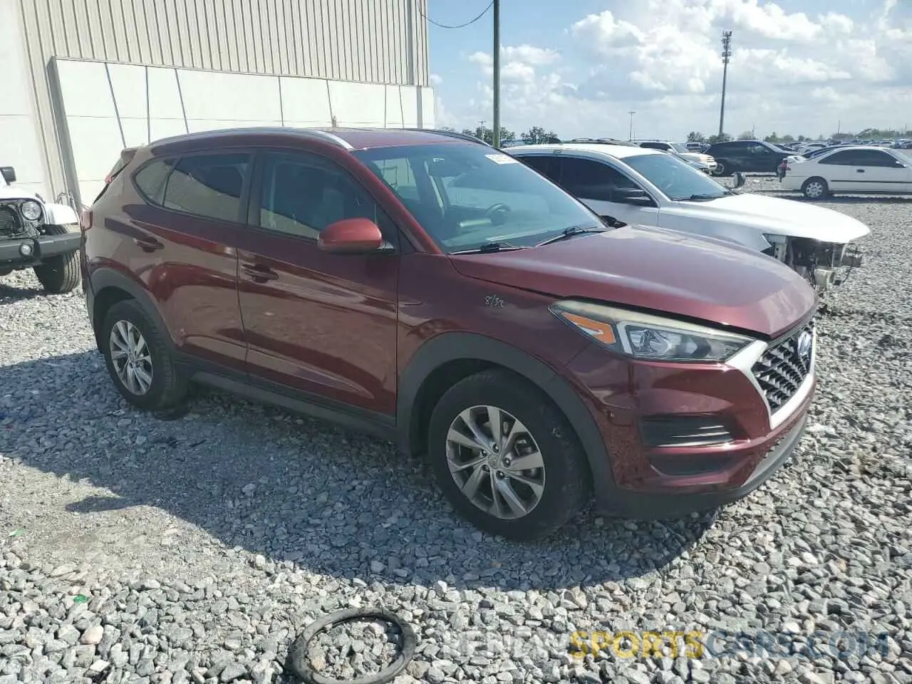 4 Photograph of a damaged car KM8J33A49LU192929 HYUNDAI TUCSON 2020