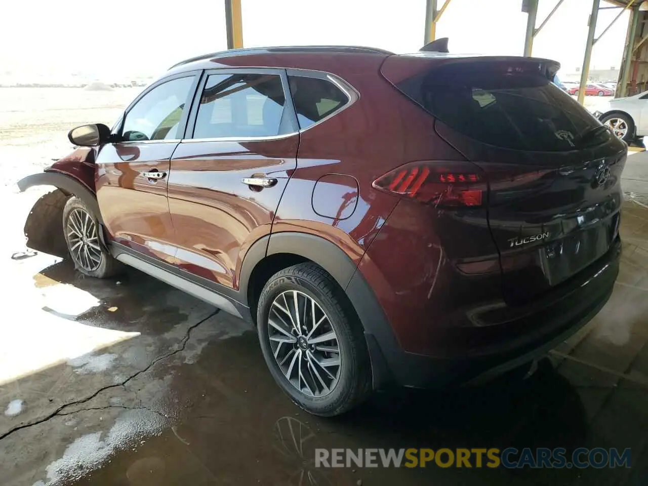 2 Photograph of a damaged car KM8J33AL3LU174482 HYUNDAI TUCSON 2020