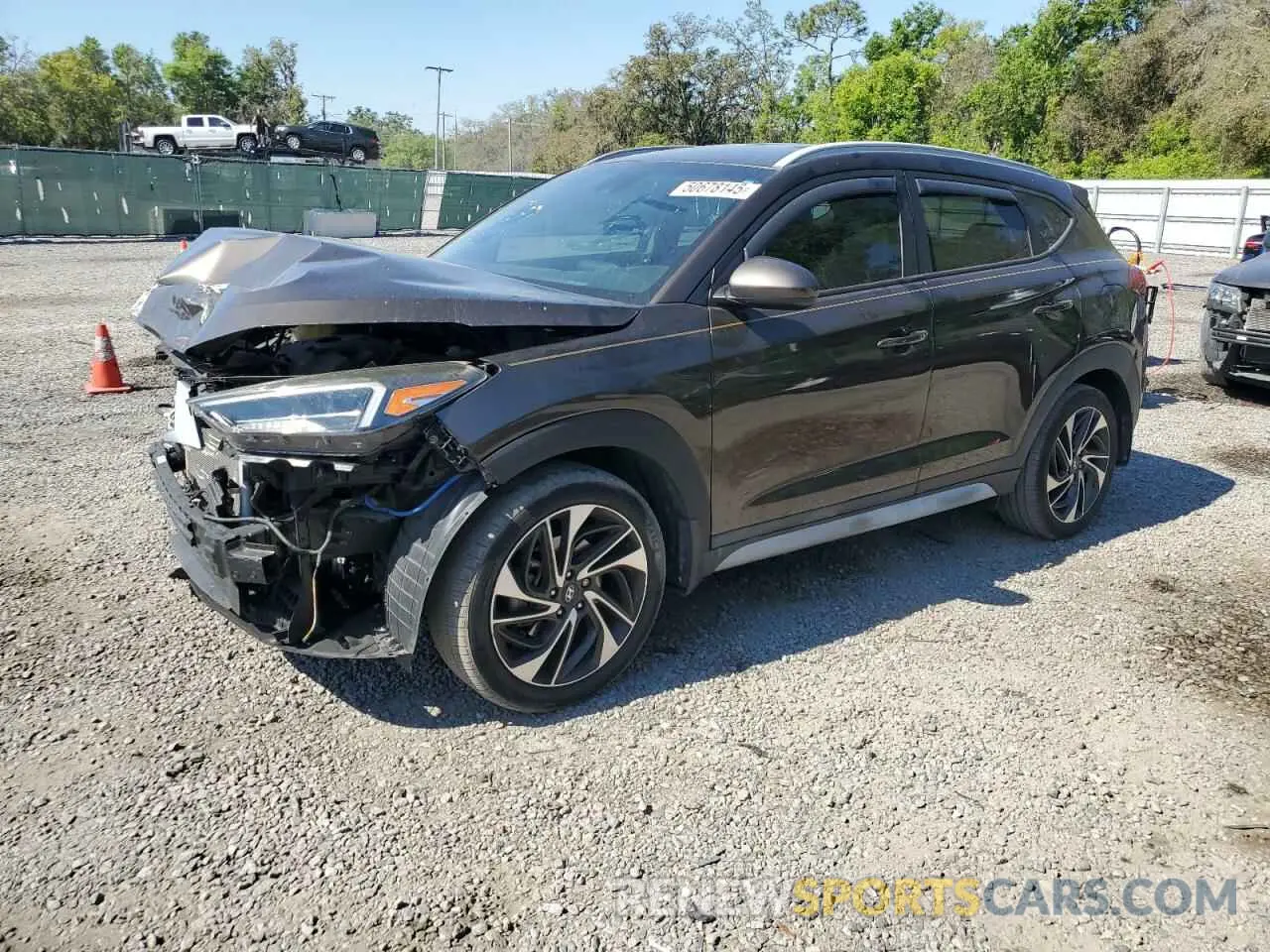 1 Photograph of a damaged car KM8J33AL6LU189882 HYUNDAI TUCSON 2020