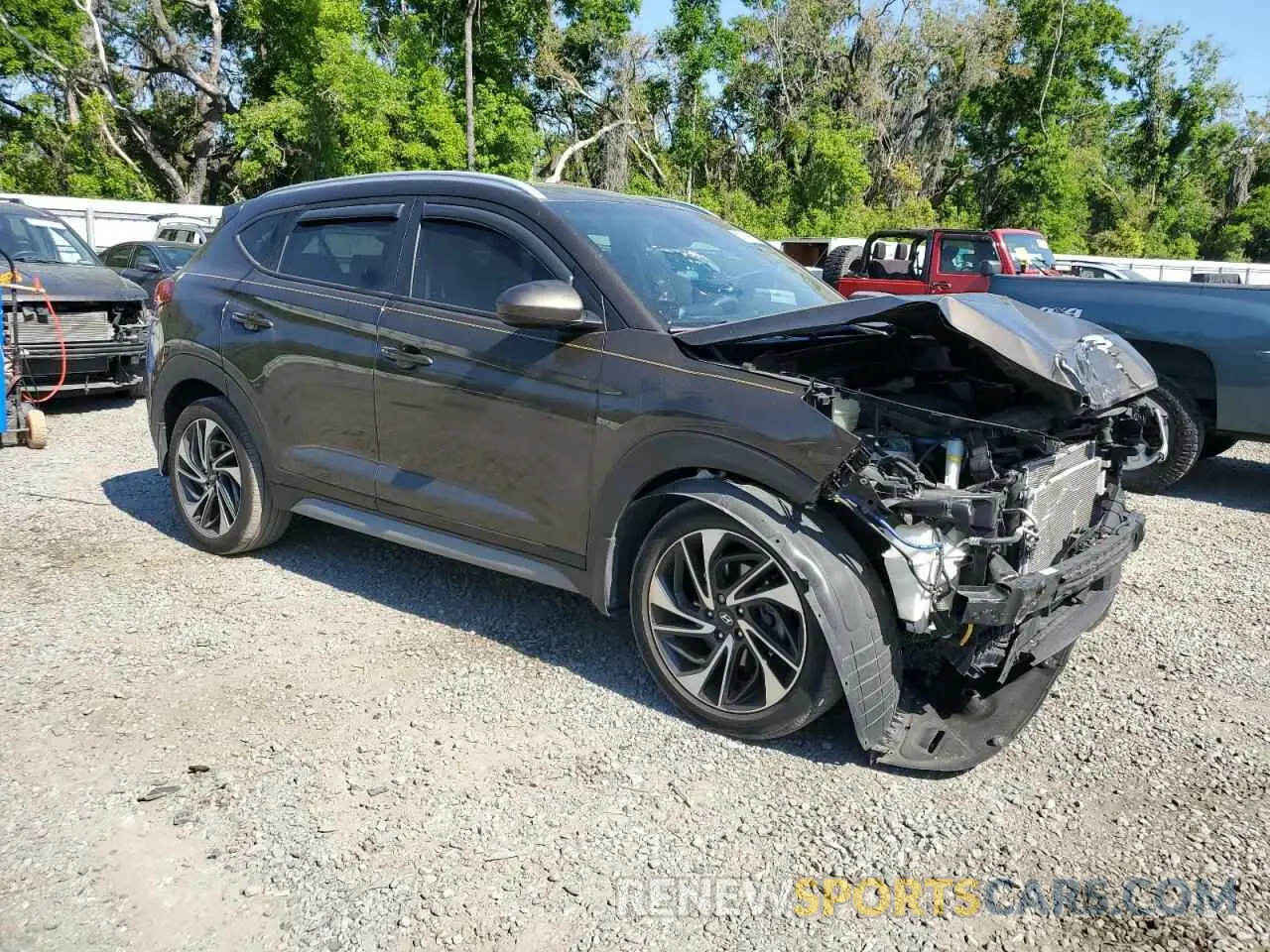 4 Photograph of a damaged car KM8J33AL6LU189882 HYUNDAI TUCSON 2020