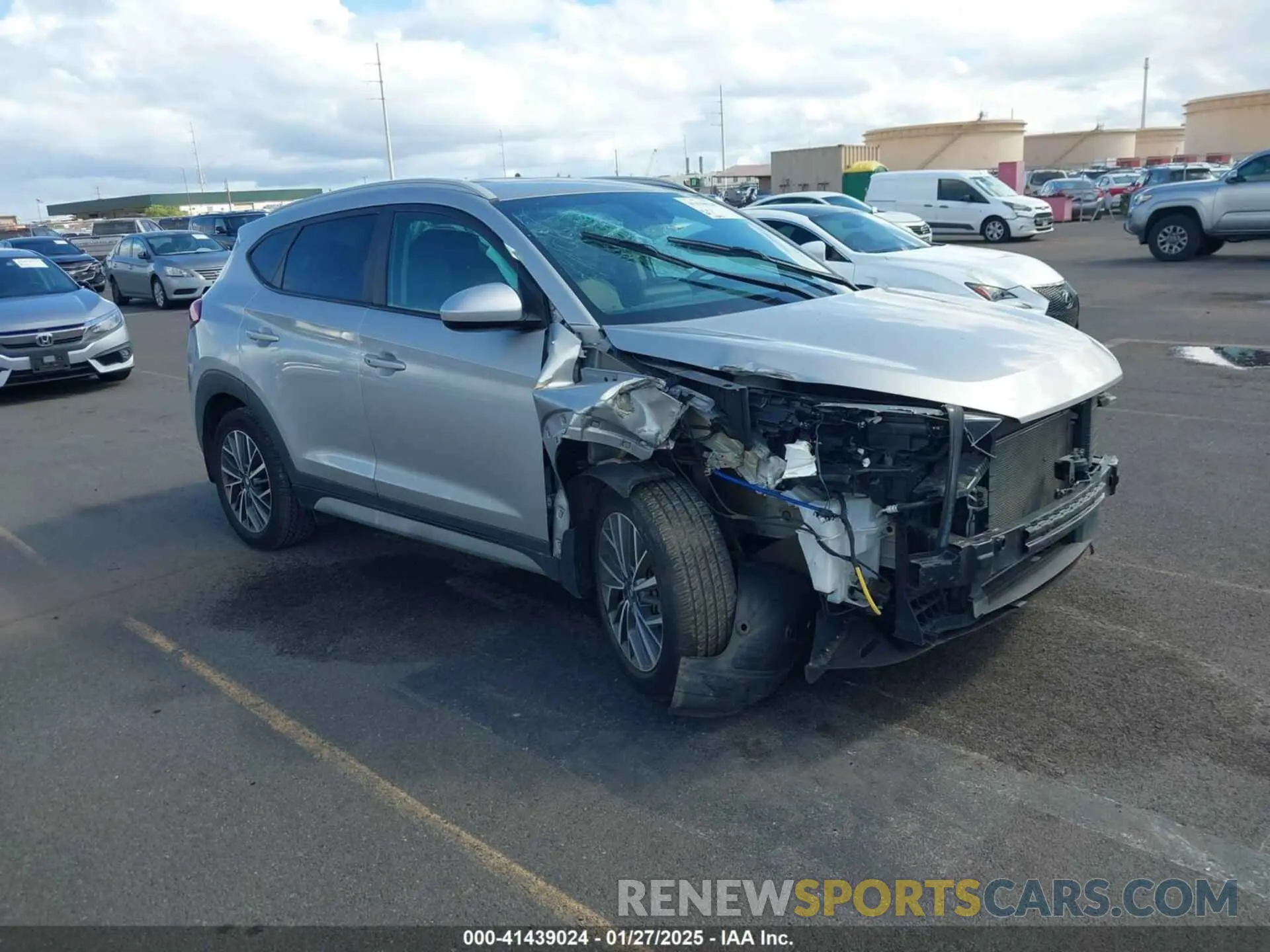 1 Фотография поврежденного автомобиля KM8J33AL7LU214725 HYUNDAI TUCSON 2020