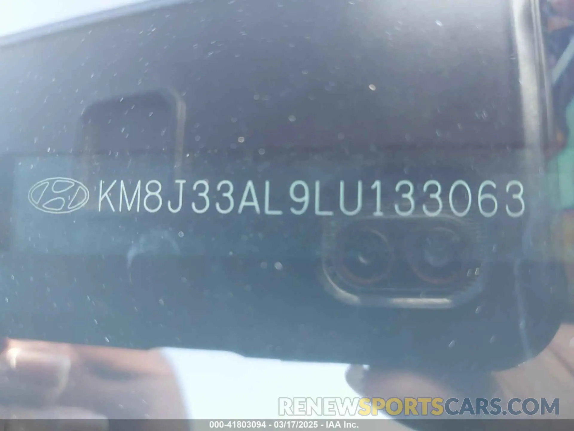 9 Photograph of a damaged car KM8J33AL9LU133063 HYUNDAI TUCSON 2020