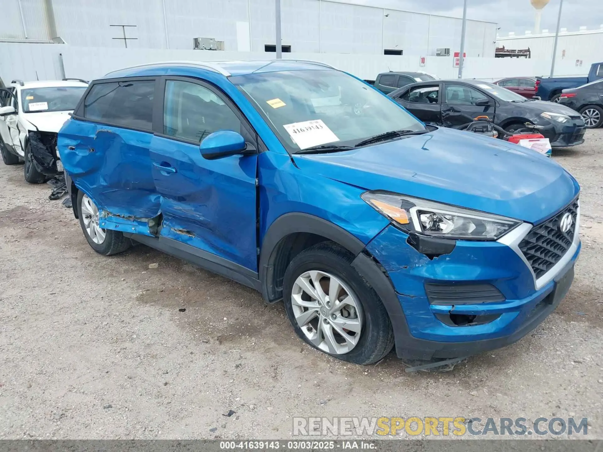 1 Photograph of a damaged car KM8J3CA40LU232847 HYUNDAI TUCSON 2020