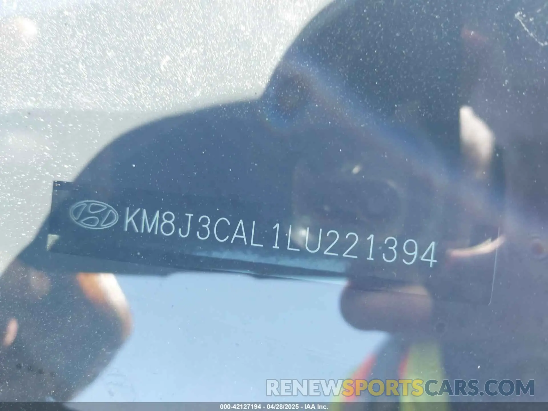 17 Photograph of a damaged car KM8J3CAL1LU221394 HYUNDAI TUCSON 2020