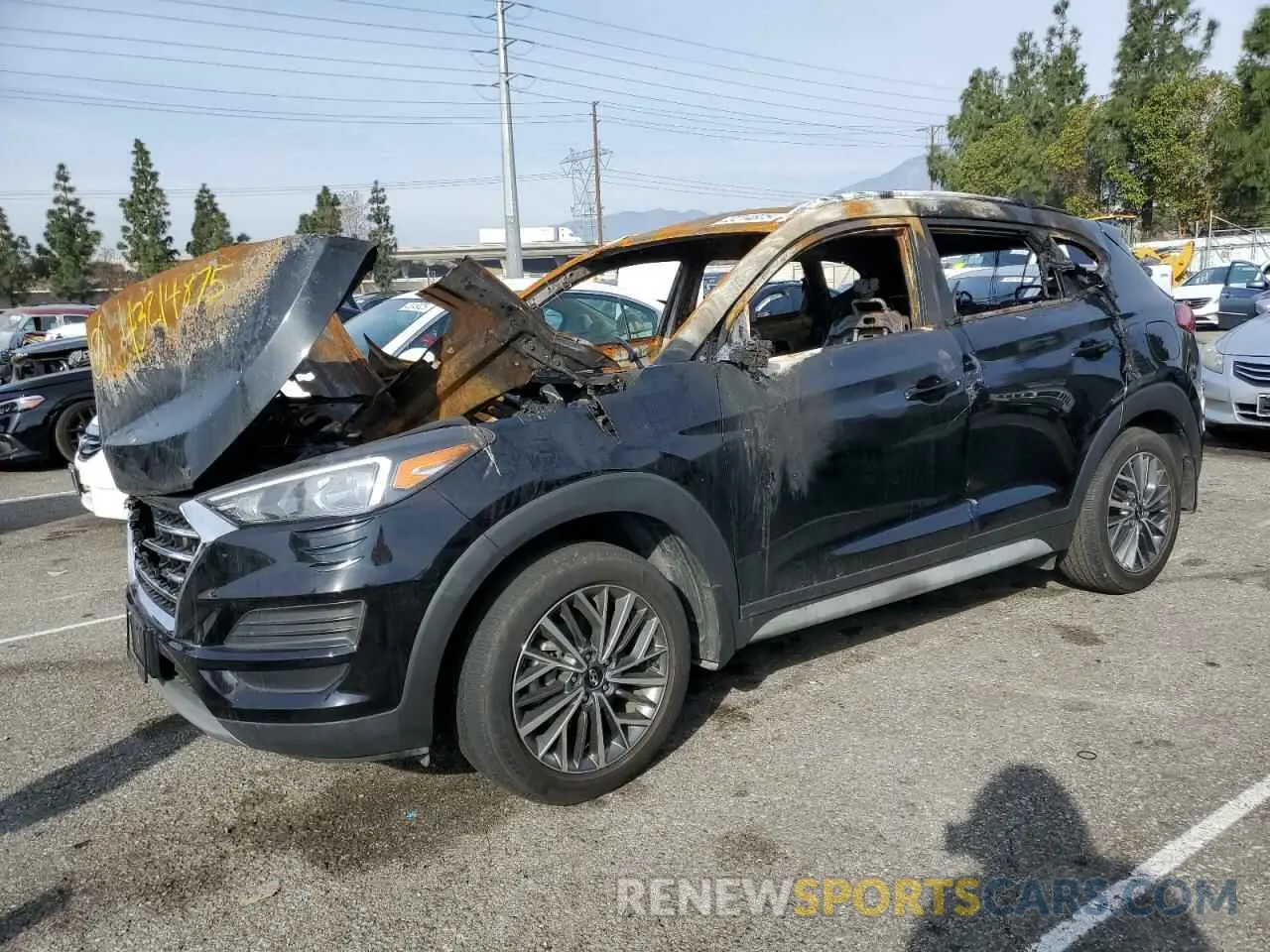 1 Photograph of a damaged car KM8J3CAL4LU214553 HYUNDAI TUCSON 2020