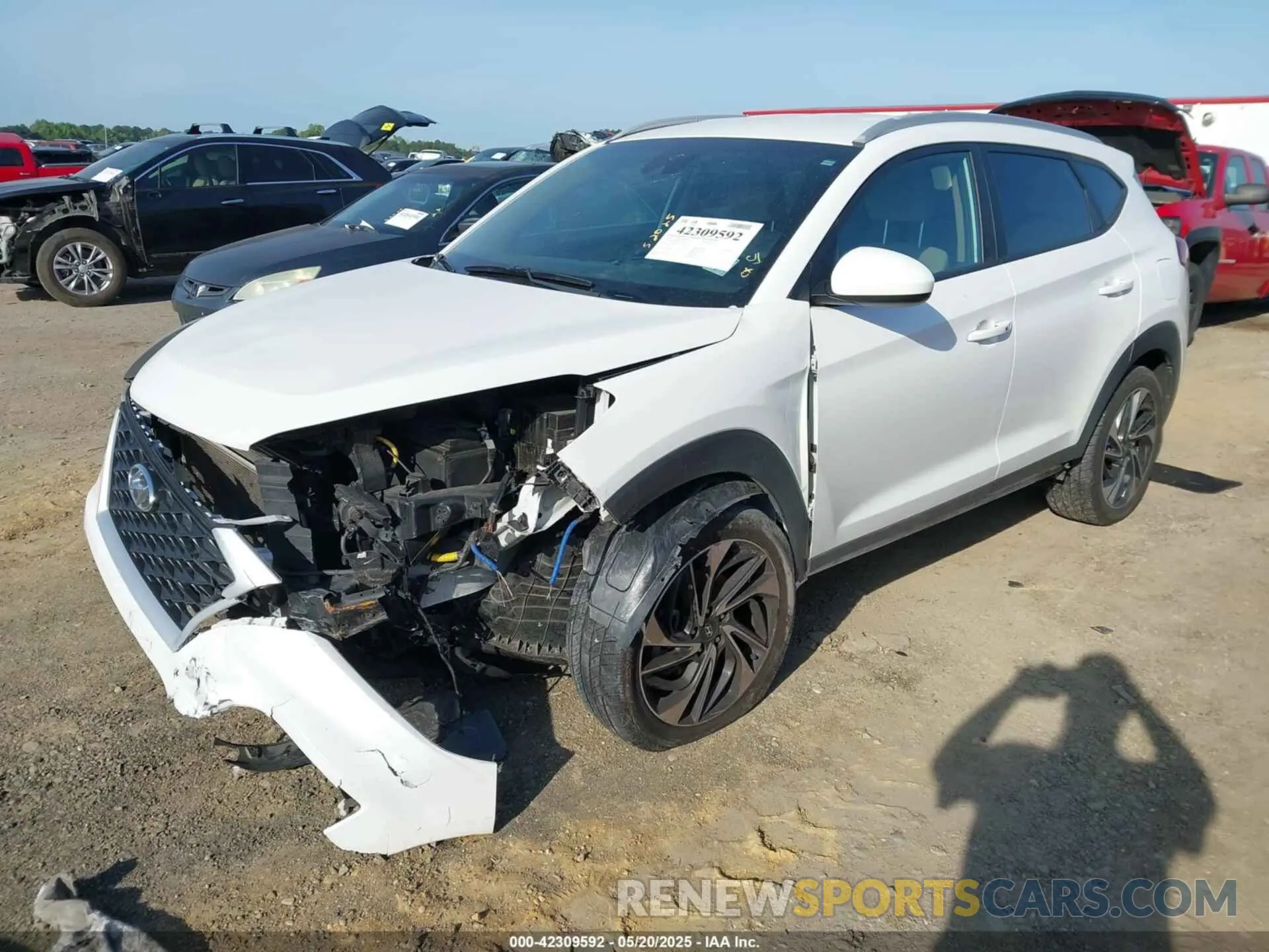 2 Фотография поврежденного автомобиля KM8J3CAL5LU111920 HYUNDAI TUCSON 2020
