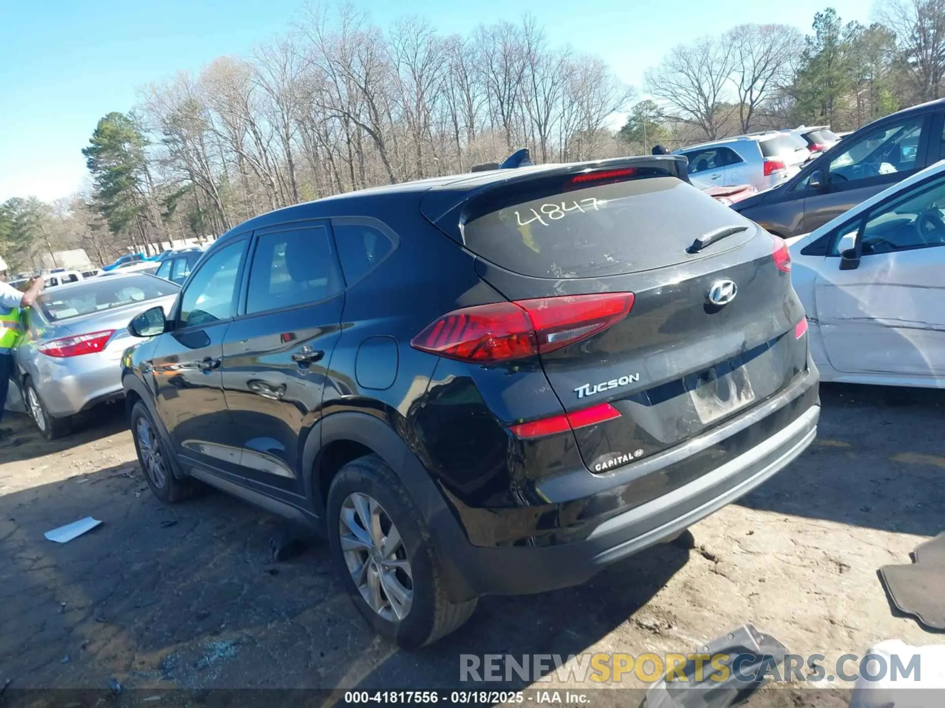3 Photograph of a damaged car KM8J23A40MU334847 HYUNDAI TUCSON 2021