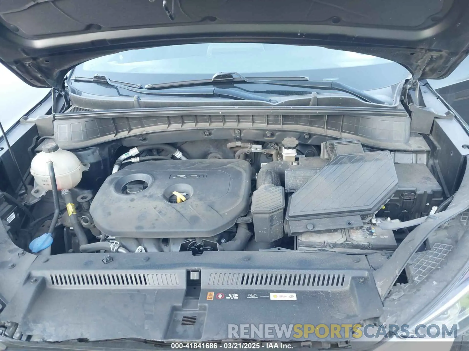 10 Photograph of a damaged car KM8J23A43MU384254 HYUNDAI TUCSON 2021