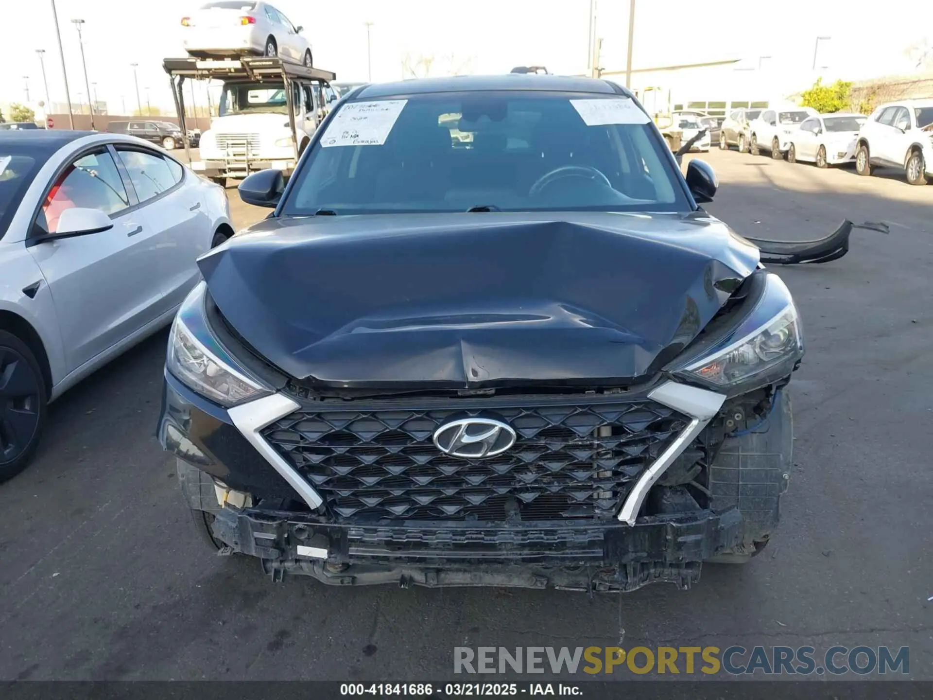 13 Photograph of a damaged car KM8J23A43MU384254 HYUNDAI TUCSON 2021
