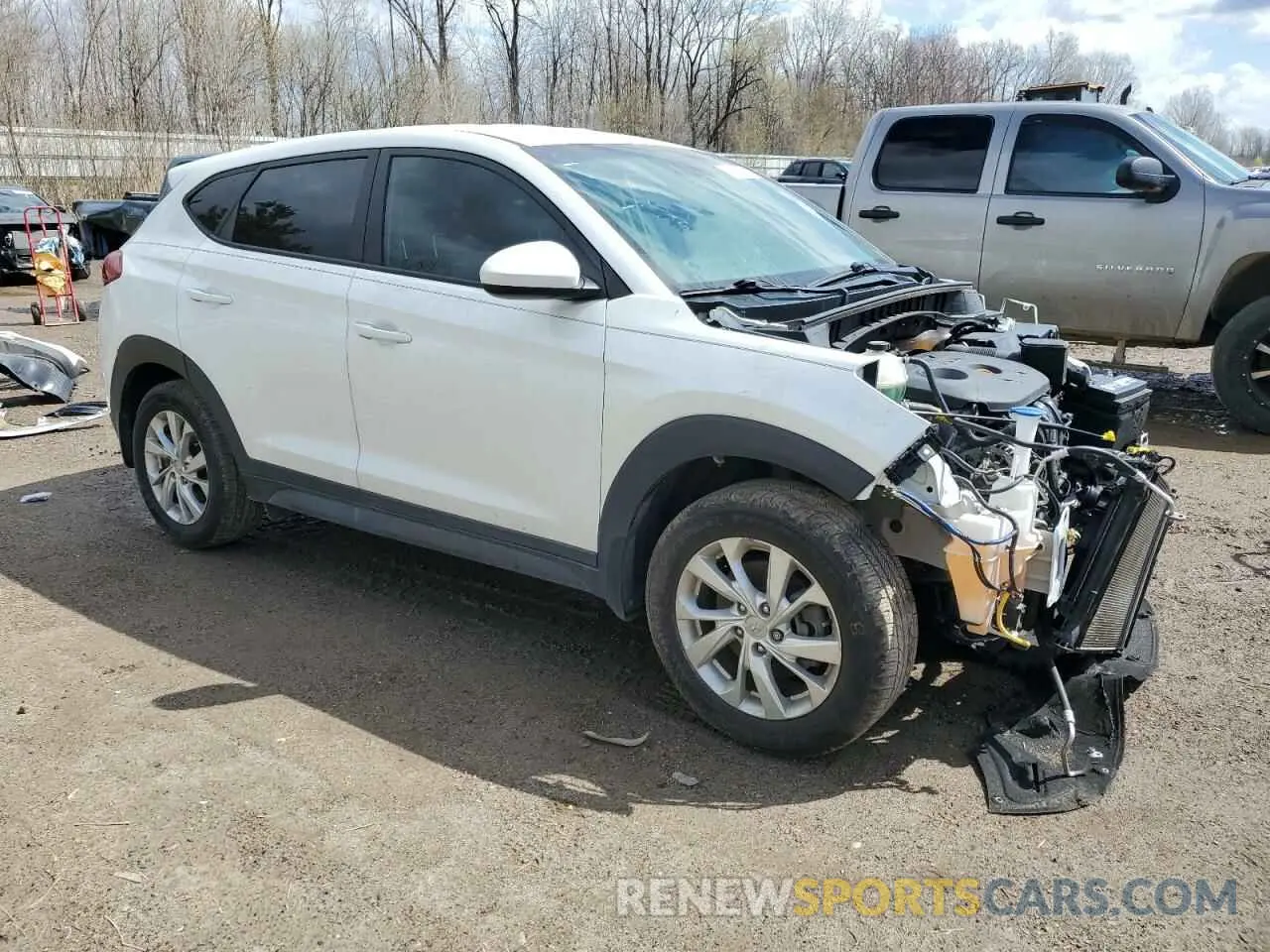4 Фотография поврежденного автомобиля KM8J23A44MU290139 HYUNDAI TUCSON 2021