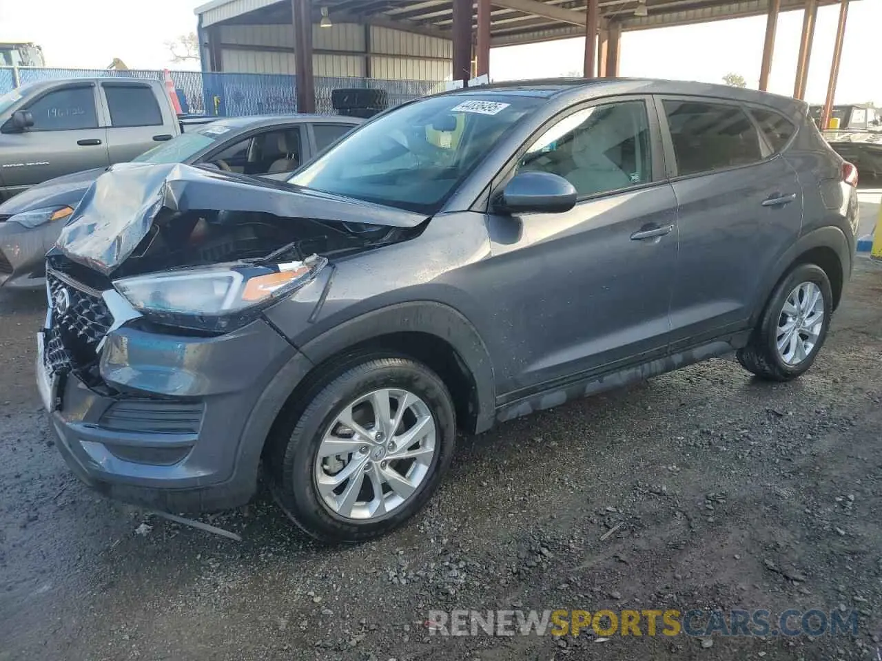 1 Photograph of a damaged car KM8J23A46MU383292 HYUNDAI TUCSON 2021