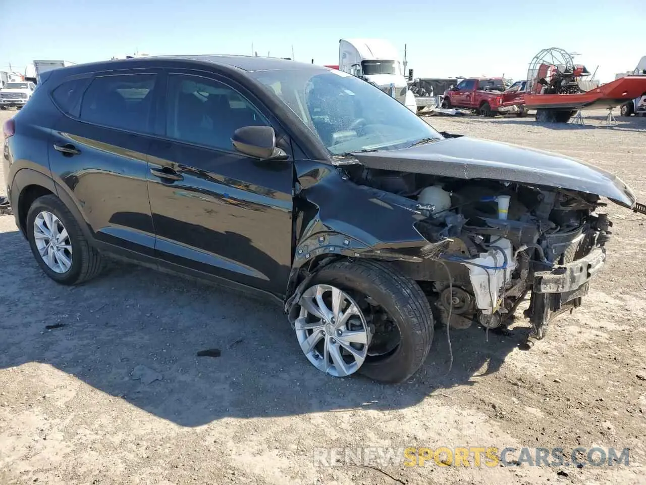 4 Photograph of a damaged car KM8J23A49MU305489 HYUNDAI TUCSON 2021
