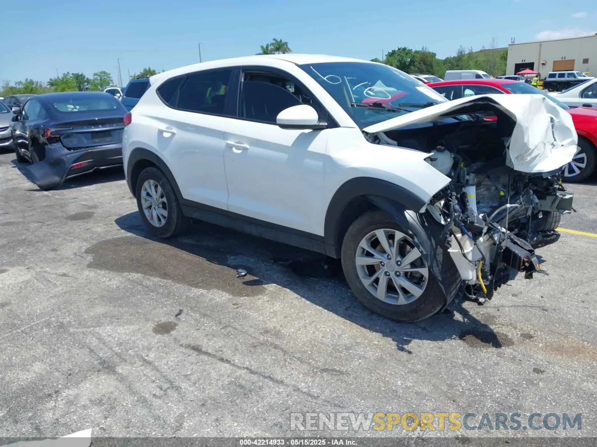 1 Photograph of a damaged car KM8J23A4XMU319045 HYUNDAI TUCSON 2021