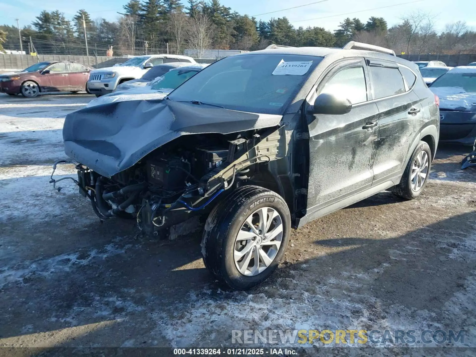 2 Photograph of a damaged car KM8J2CA42MU368157 HYUNDAI TUCSON 2021