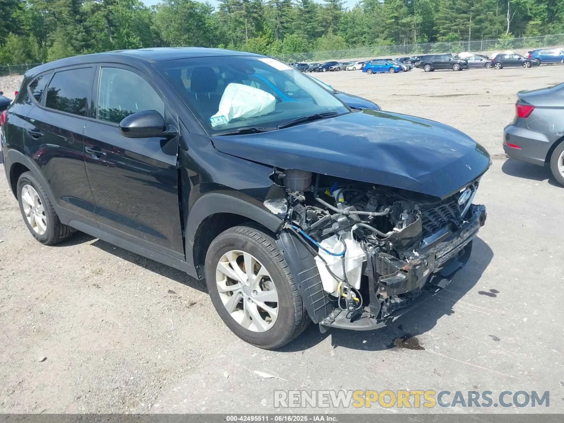 1 Photograph of a damaged car KM8J2CA43MU383007 HYUNDAI TUCSON 2021