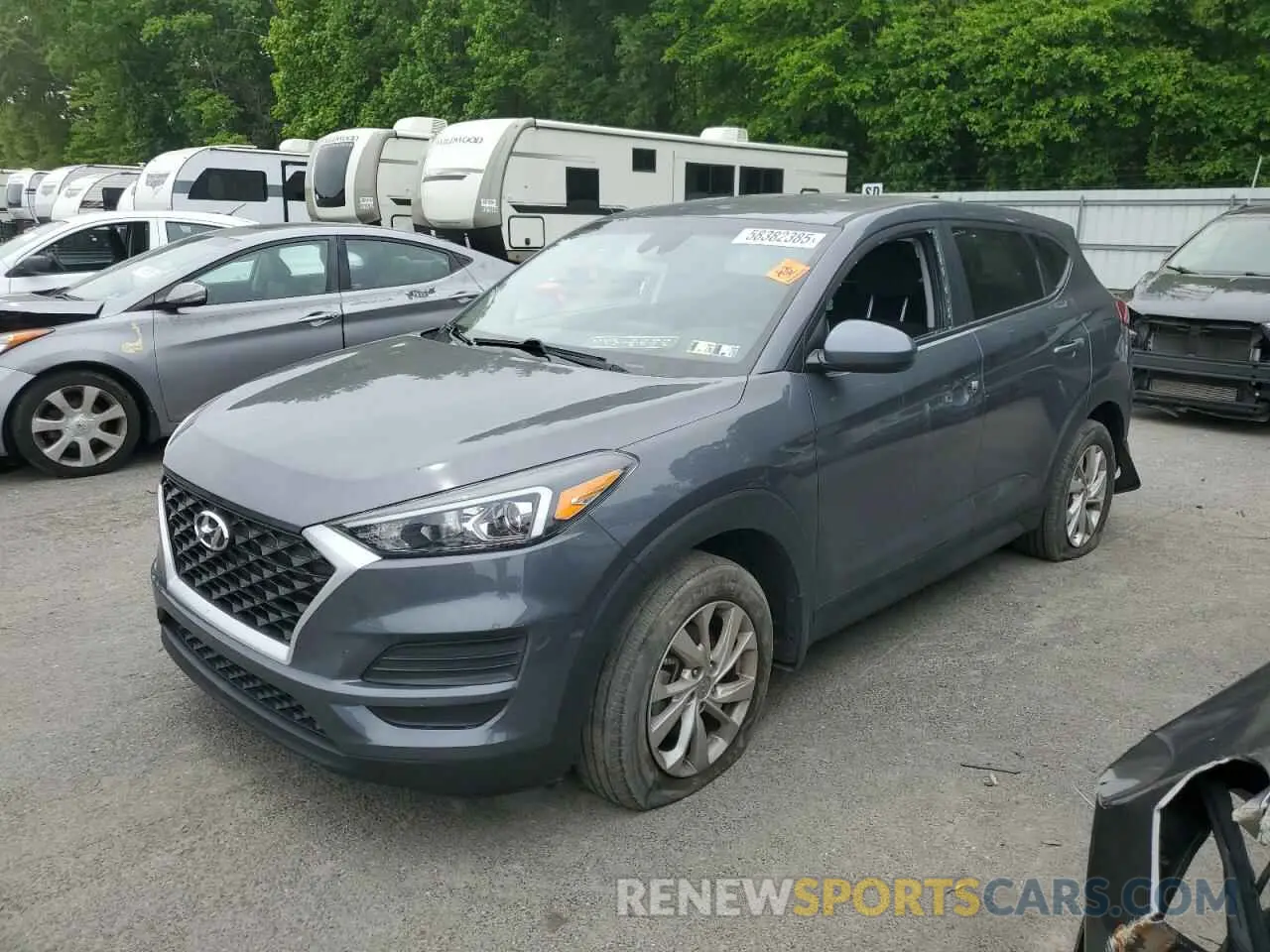 1 Photograph of a damaged car KM8J2CA44MU341882 HYUNDAI TUCSON 2021