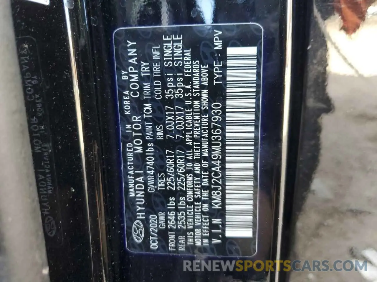 16 Фотография поврежденного автомобиля KM8J2CA49MU367930 HYUNDAI TUCSON 2021