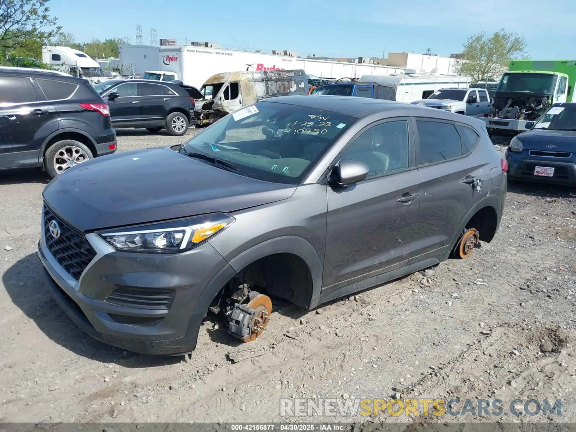 2 Photograph of a damaged car KM8J2CA49MU390950 HYUNDAI TUCSON 2021