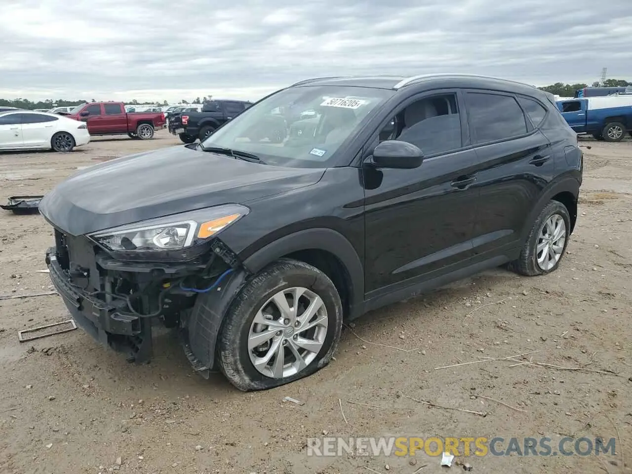 1 Photograph of a damaged car KM8J33A40MU297201 HYUNDAI TUCSON 2021