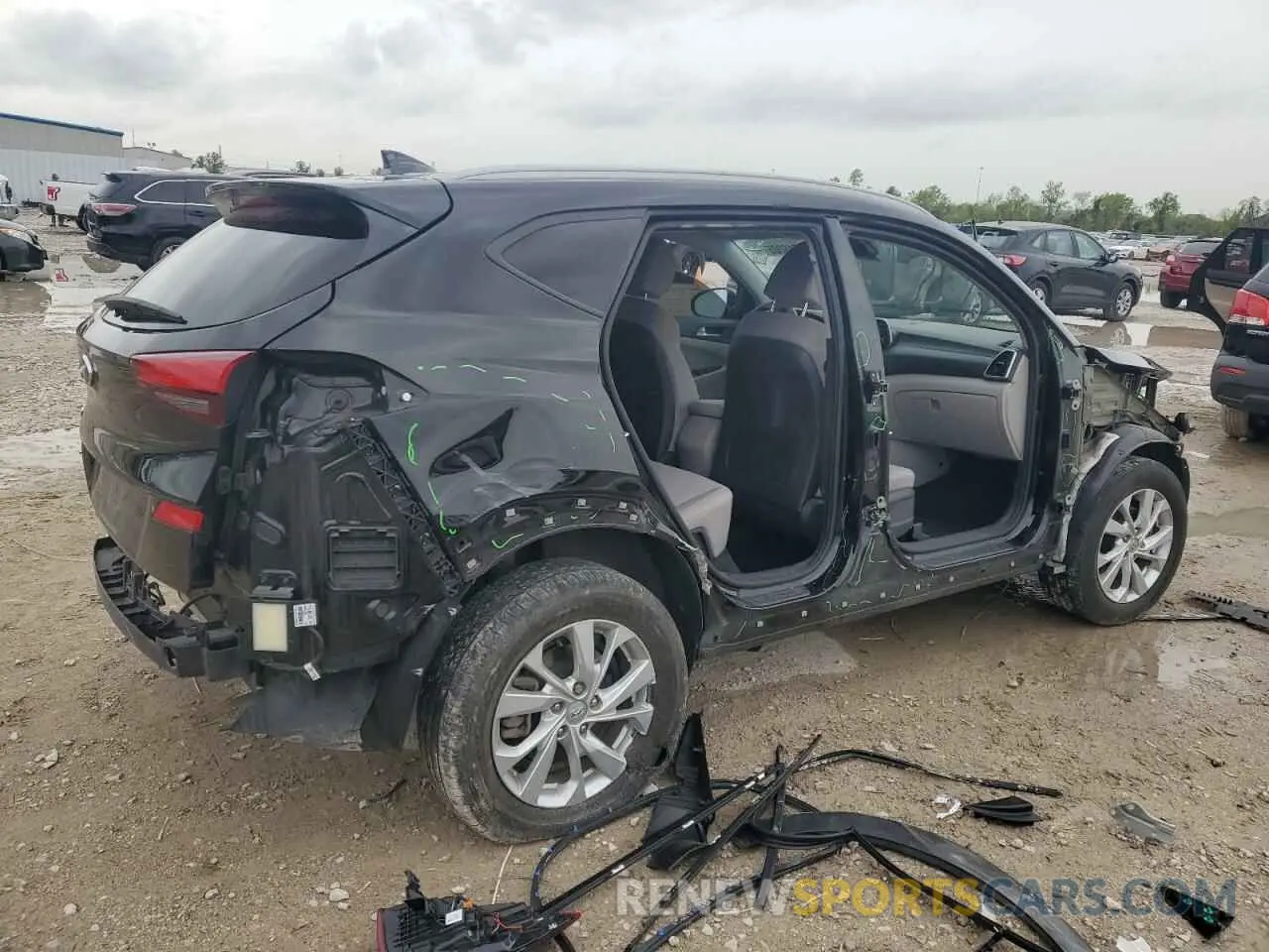 3 Photograph of a damaged car KM8J33A40MU297201 HYUNDAI TUCSON 2021