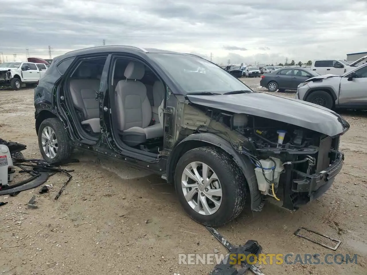4 Photograph of a damaged car KM8J33A40MU297201 HYUNDAI TUCSON 2021