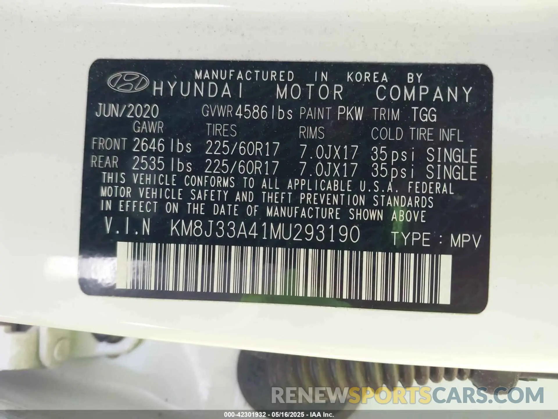 9 Photograph of a damaged car KM8J33A41MU293190 HYUNDAI TUCSON 2021