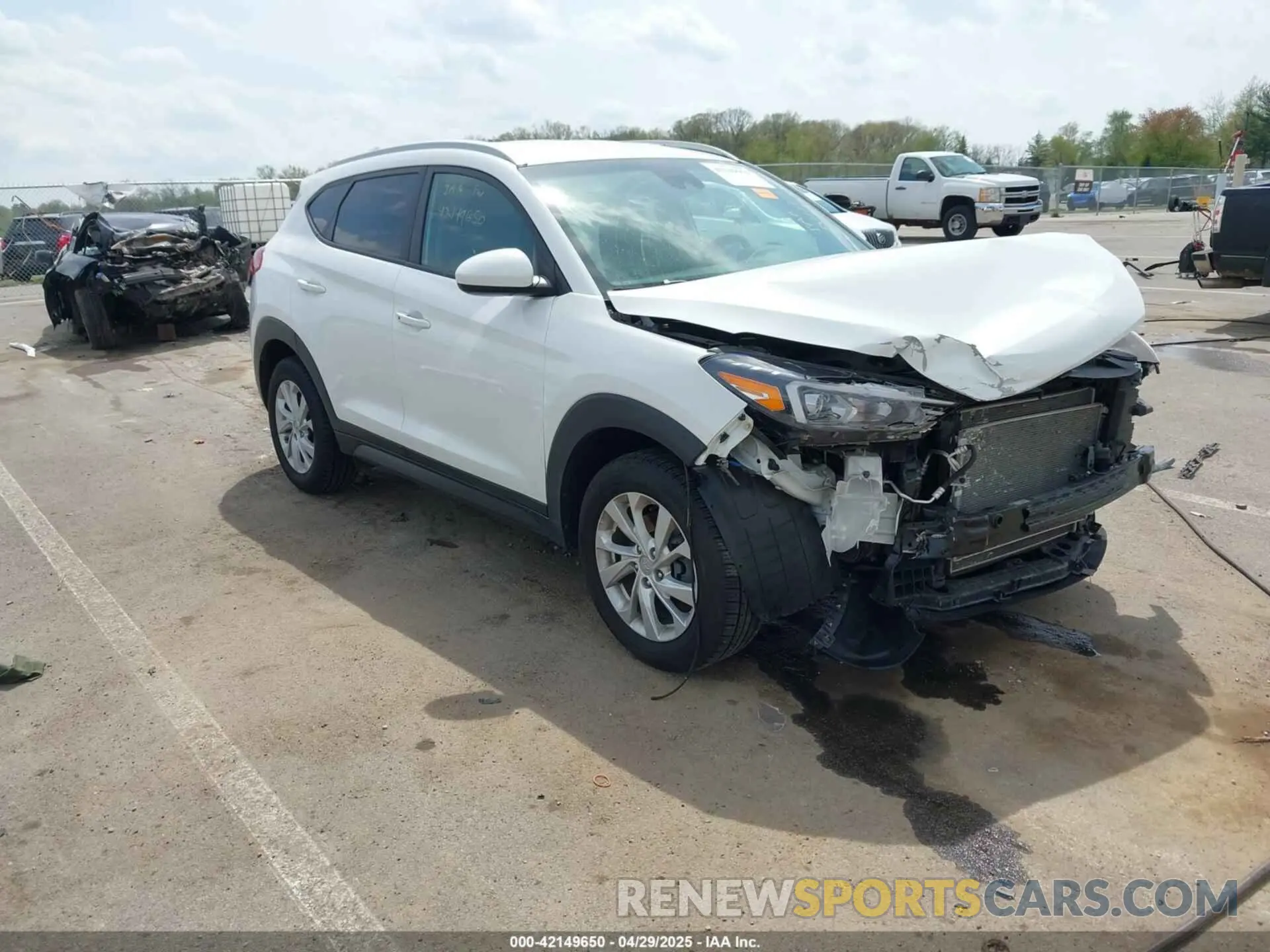 1 Фотография поврежденного автомобиля KM8J33A41MU315916 HYUNDAI TUCSON 2021