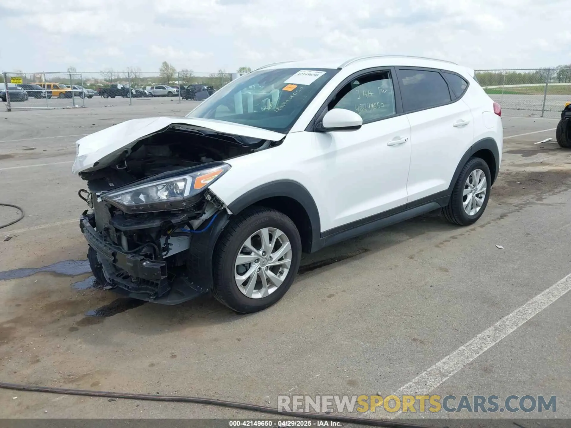 2 Фотография поврежденного автомобиля KM8J33A41MU315916 HYUNDAI TUCSON 2021
